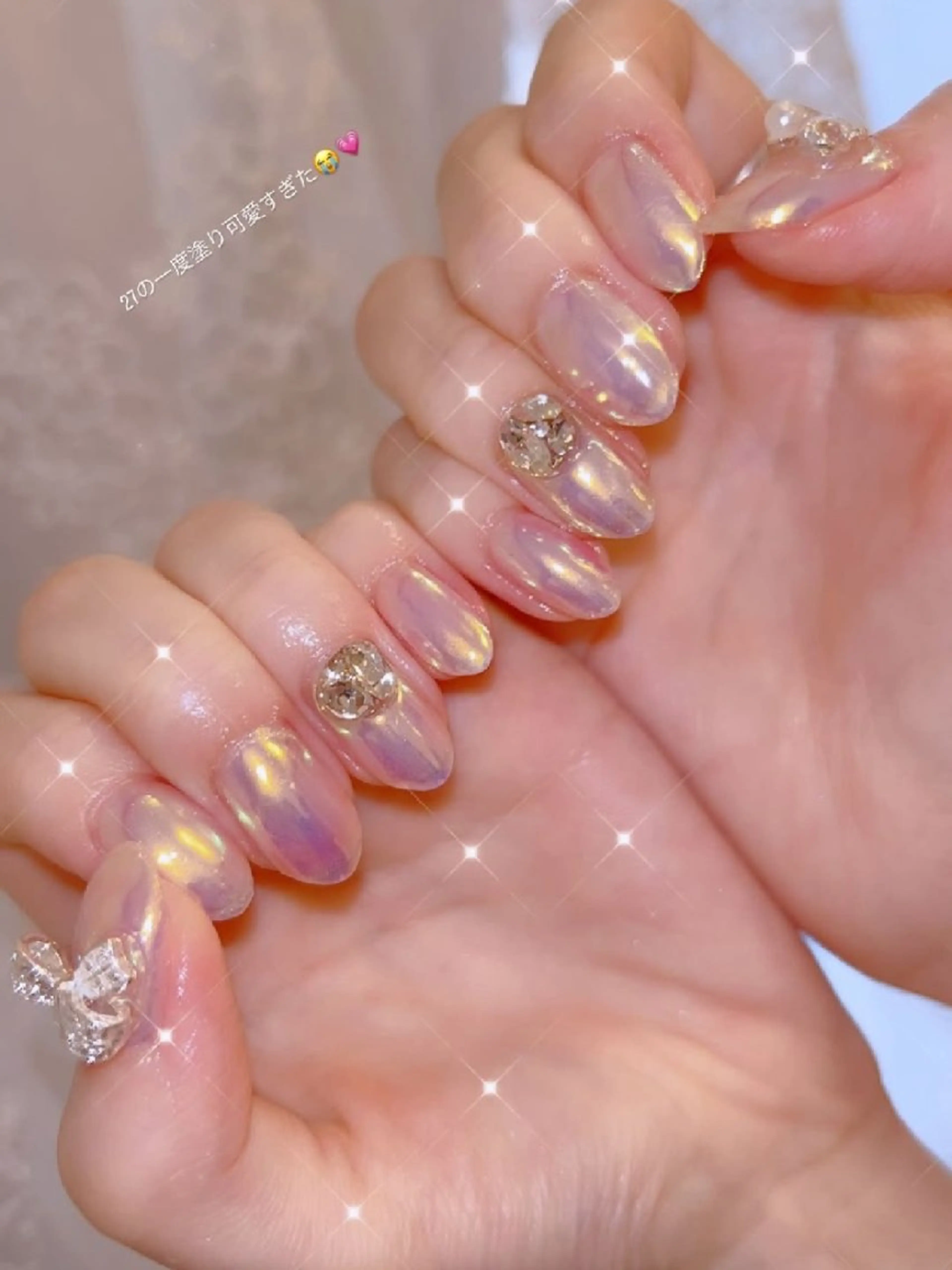 ネイル 長さ出し ジェルネイル 韓国ネイル マグネットネイル ニュアンスネイル ハンドネイル I LOVE ME NAIL.｡.:*♡のネイルデザイン