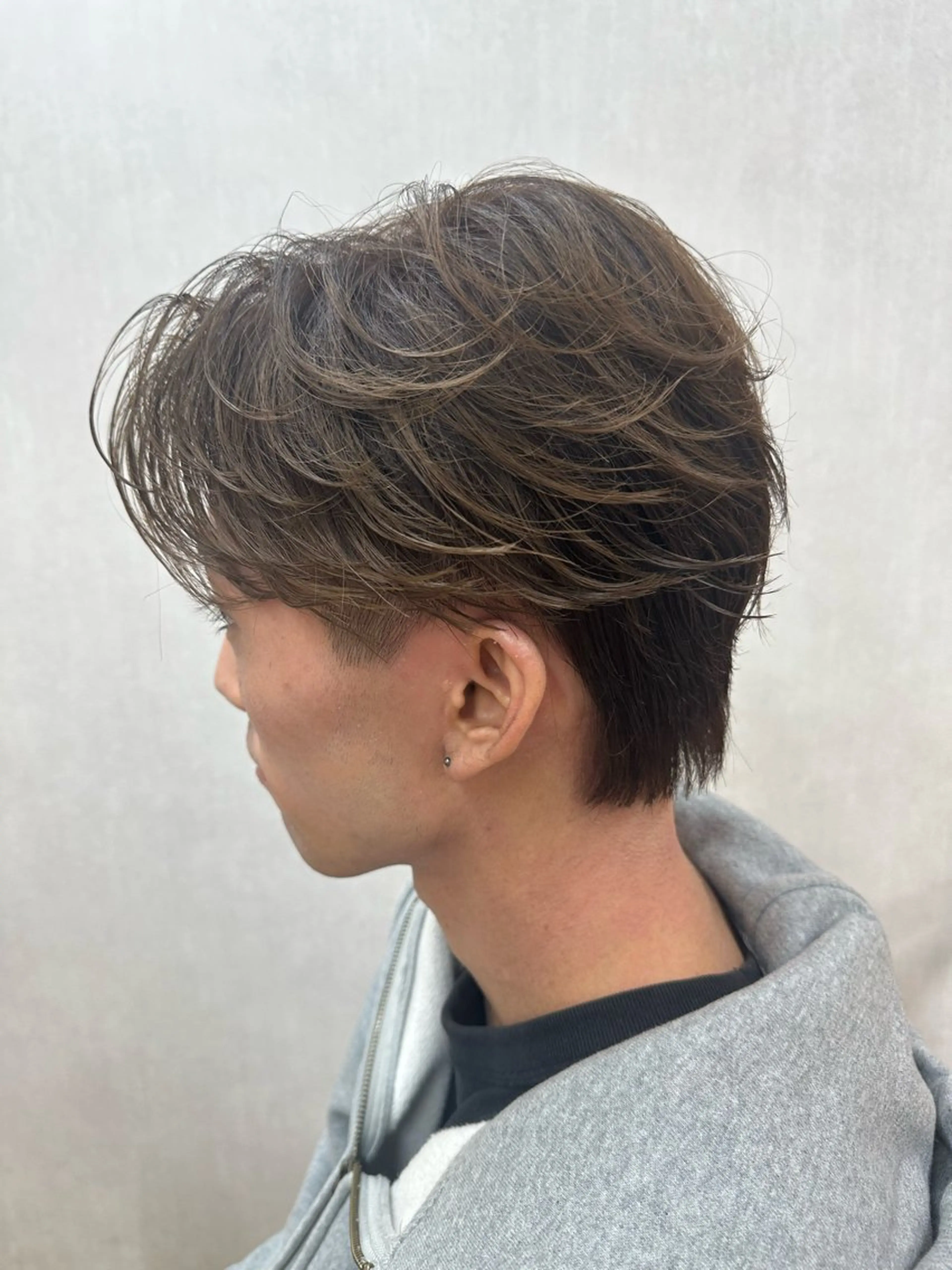 メンズ カット ヘアカラー メンズカット/ フェザーパーマ/げんのヘアスタイル