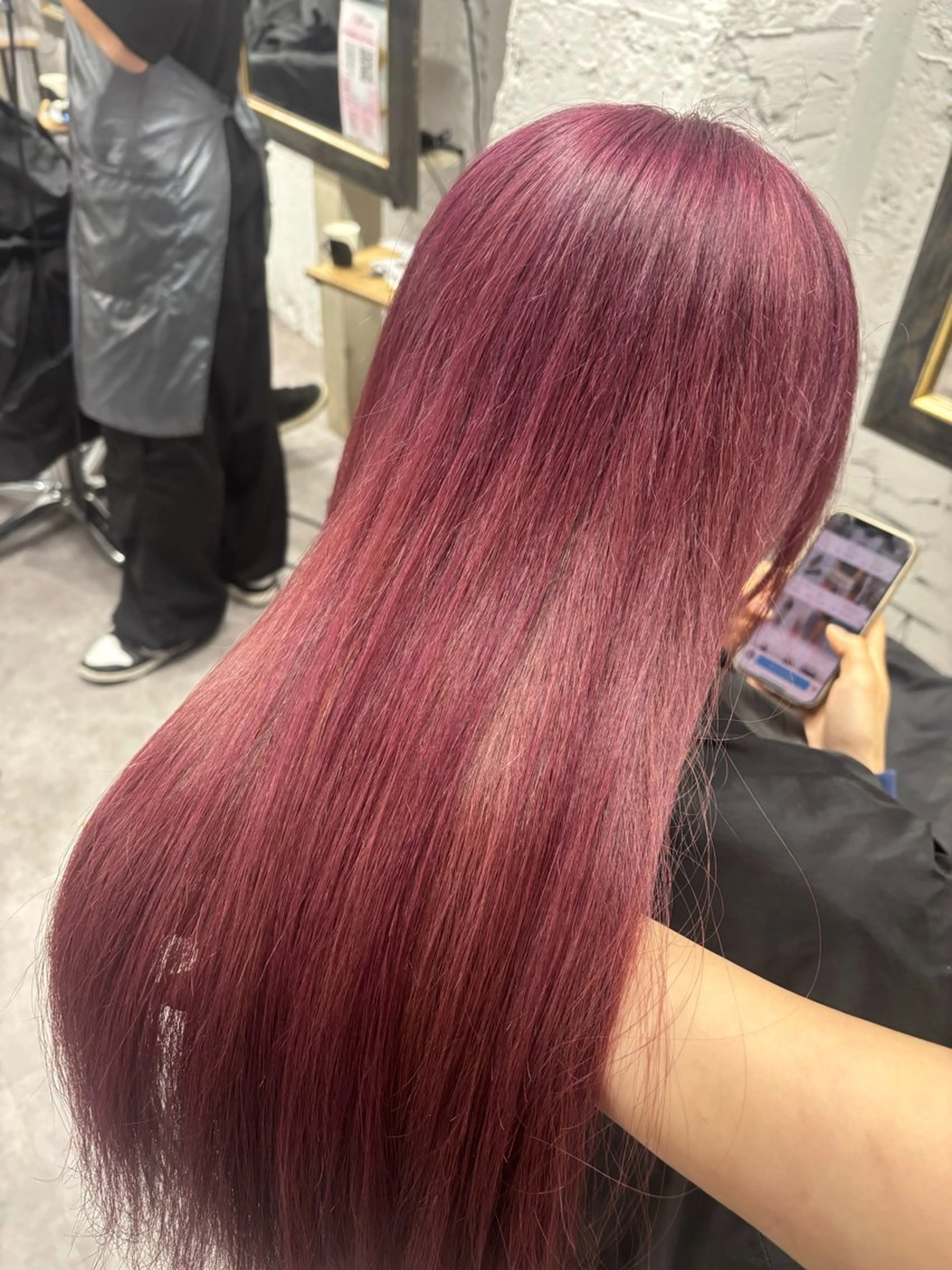 ロング カラー ハイトーン/ダブル カラー/akihoのヘアスタイル