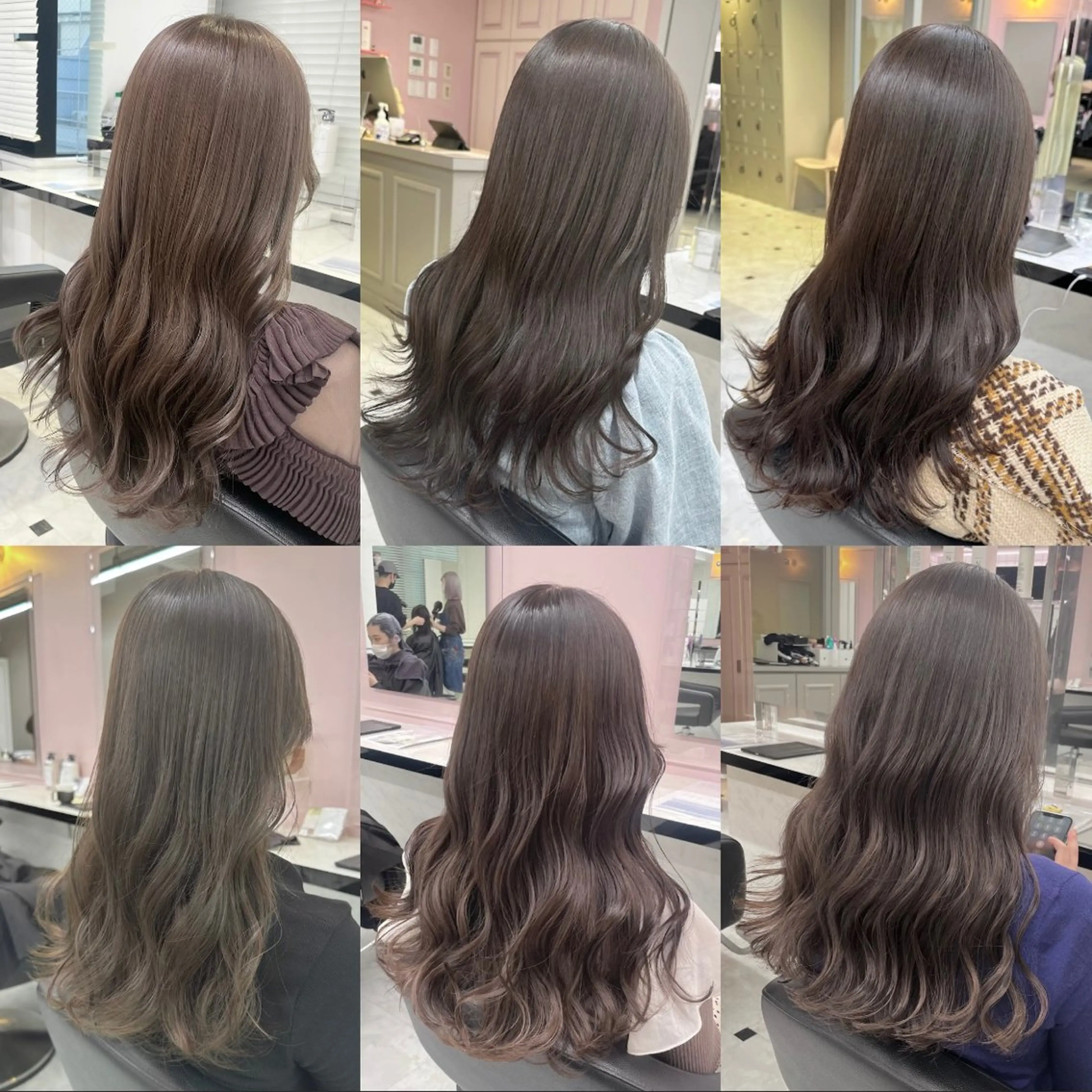 セミロング カラー ベージュカラー 透明感カラー グレージュ 🩰透明感カラー♡ UTA🩰のヘアスタイル