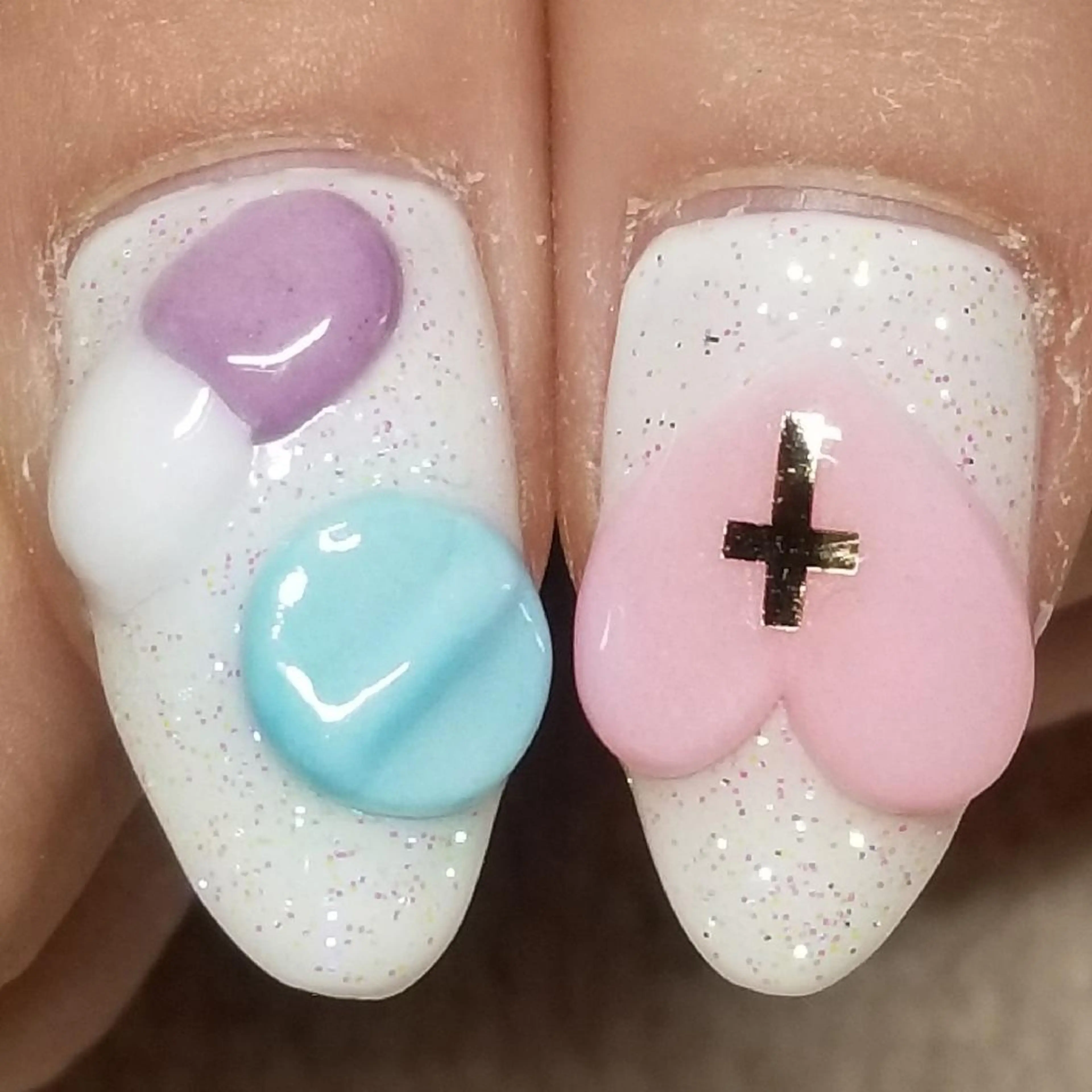 ネイル ラメ(グリッター) ハンドネイル よしだ ひろきのネイルデザイン