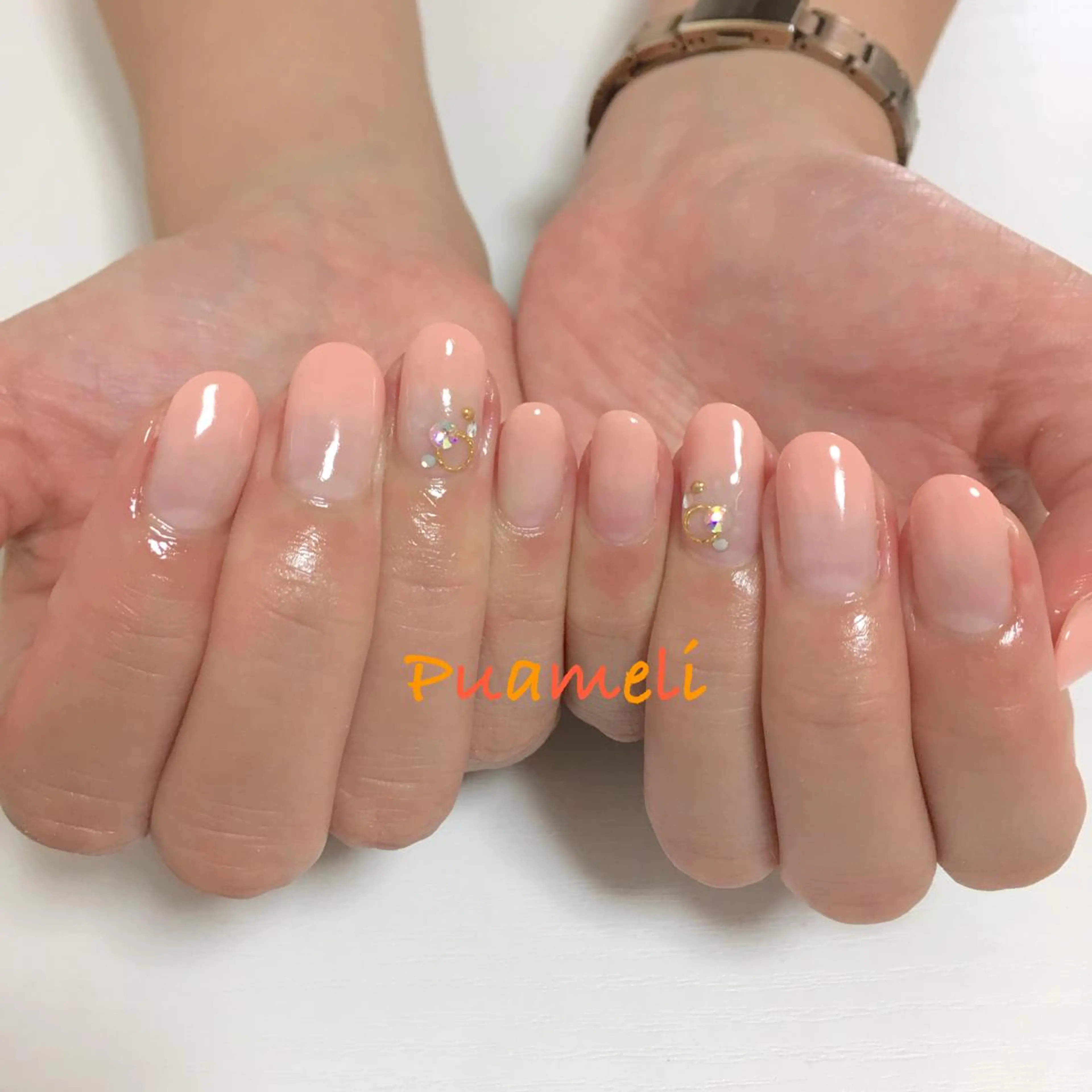 ネイル ストーンネイル Puameli プアメリのネイルデザイン