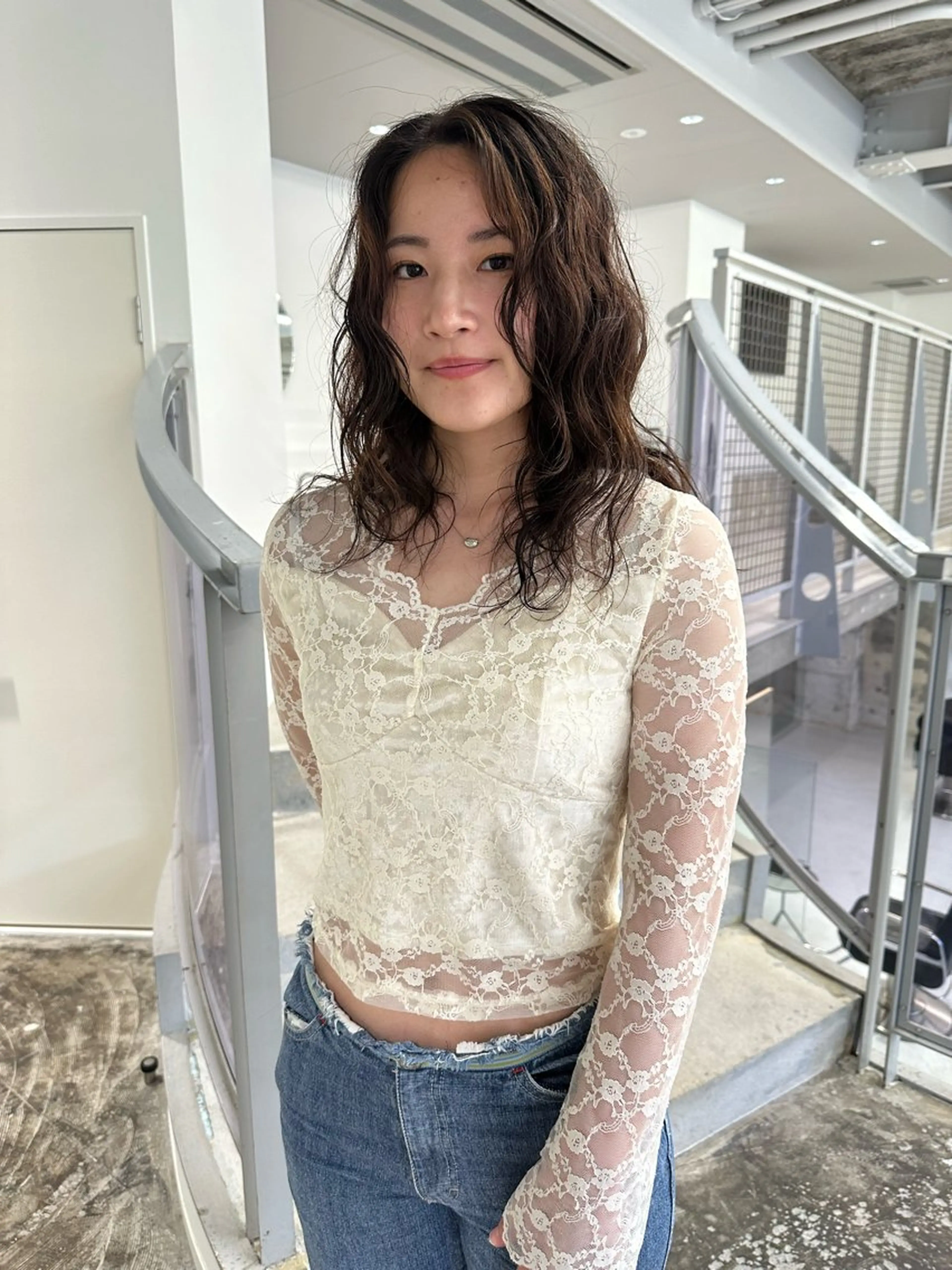 ミディアム ミディアムパーマ カット パーマ TAKUYA etoのヘアスタイル
