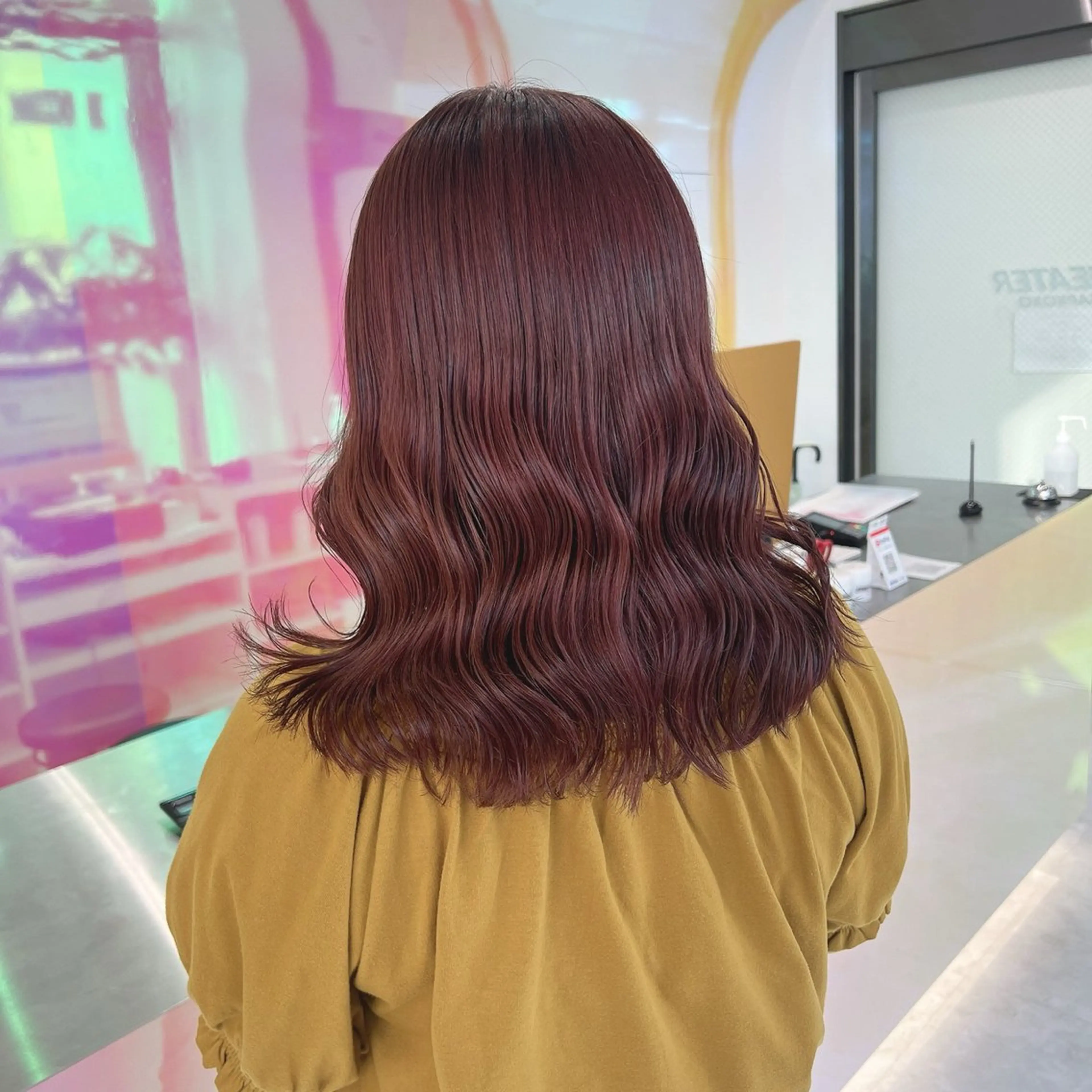 ミディアム カラー パーマ ヘアアレンジ メンズ 🤍透明感カラー🤍 似合わせ🤍AINEのヘアスタイル