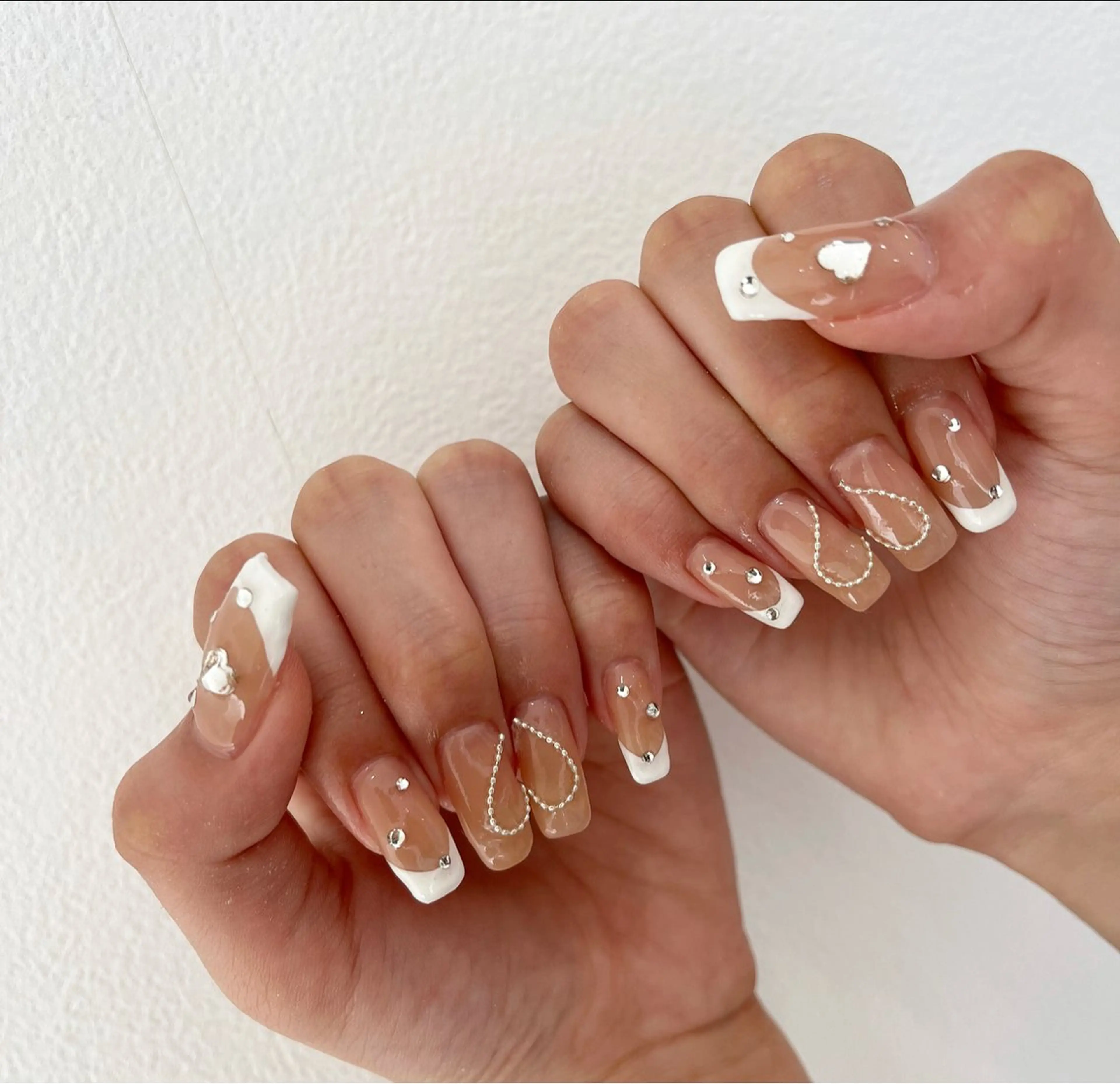 ネイル 長さ出し フットネイル ジェルネイル 韓国ネイル マグネットネイル #Amin nail salonのネイルデザイン
