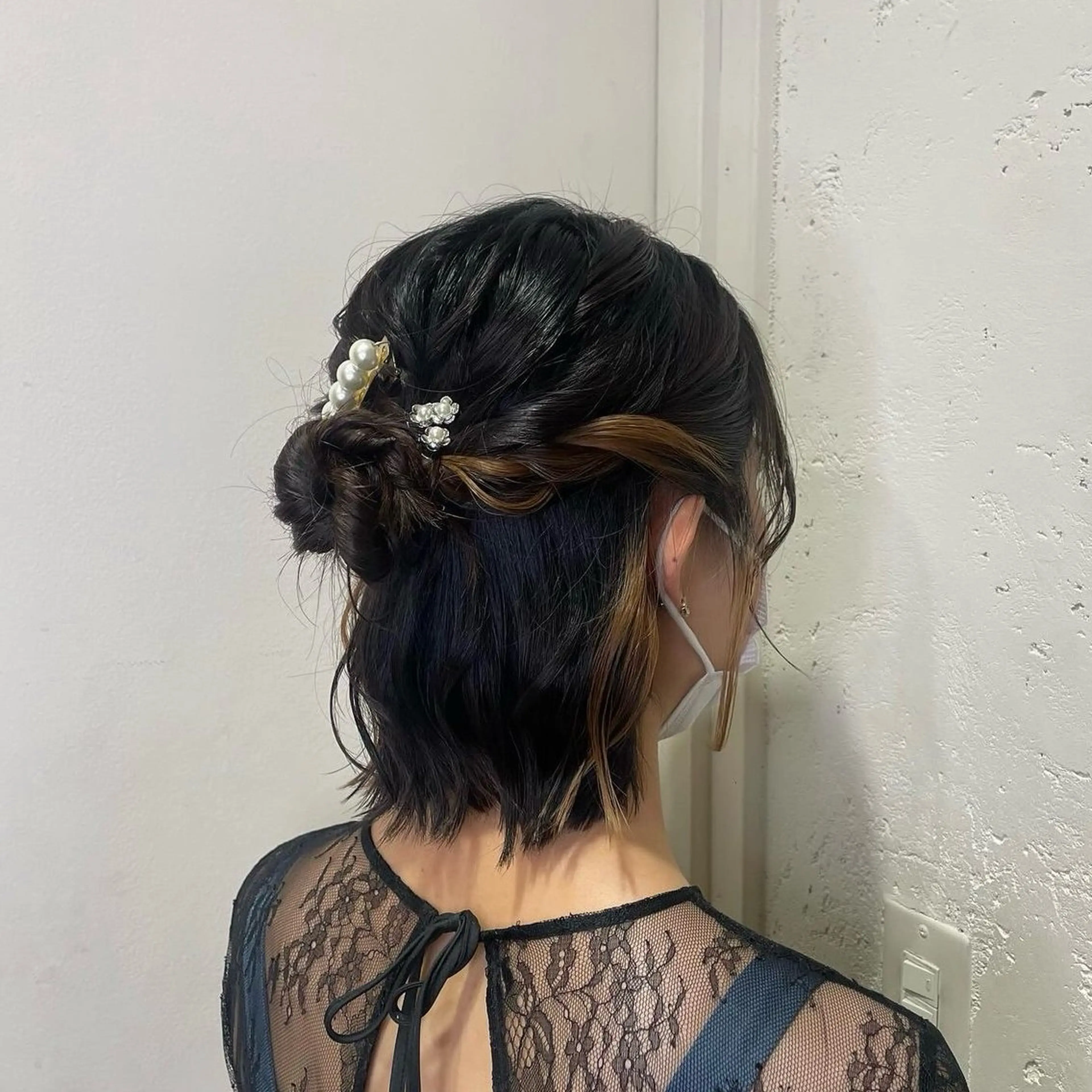 ヘアアレンジ ボブ ヘアセット 縮毛矯正ヘアアレンジ 🌸三輪知優🌸のヘアスタイル