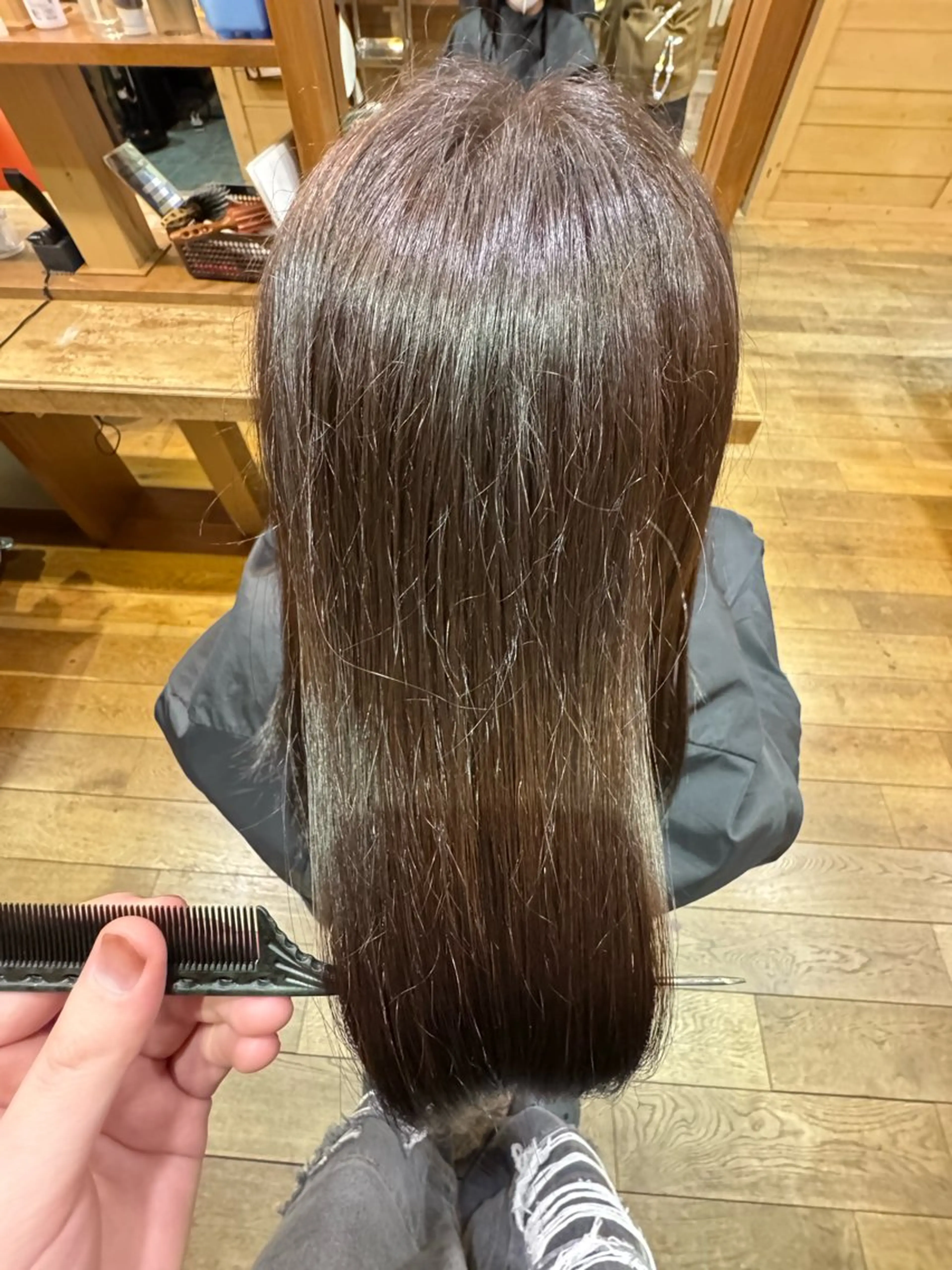 ロング カラー 川瀬 龍哉のヘアスタイル