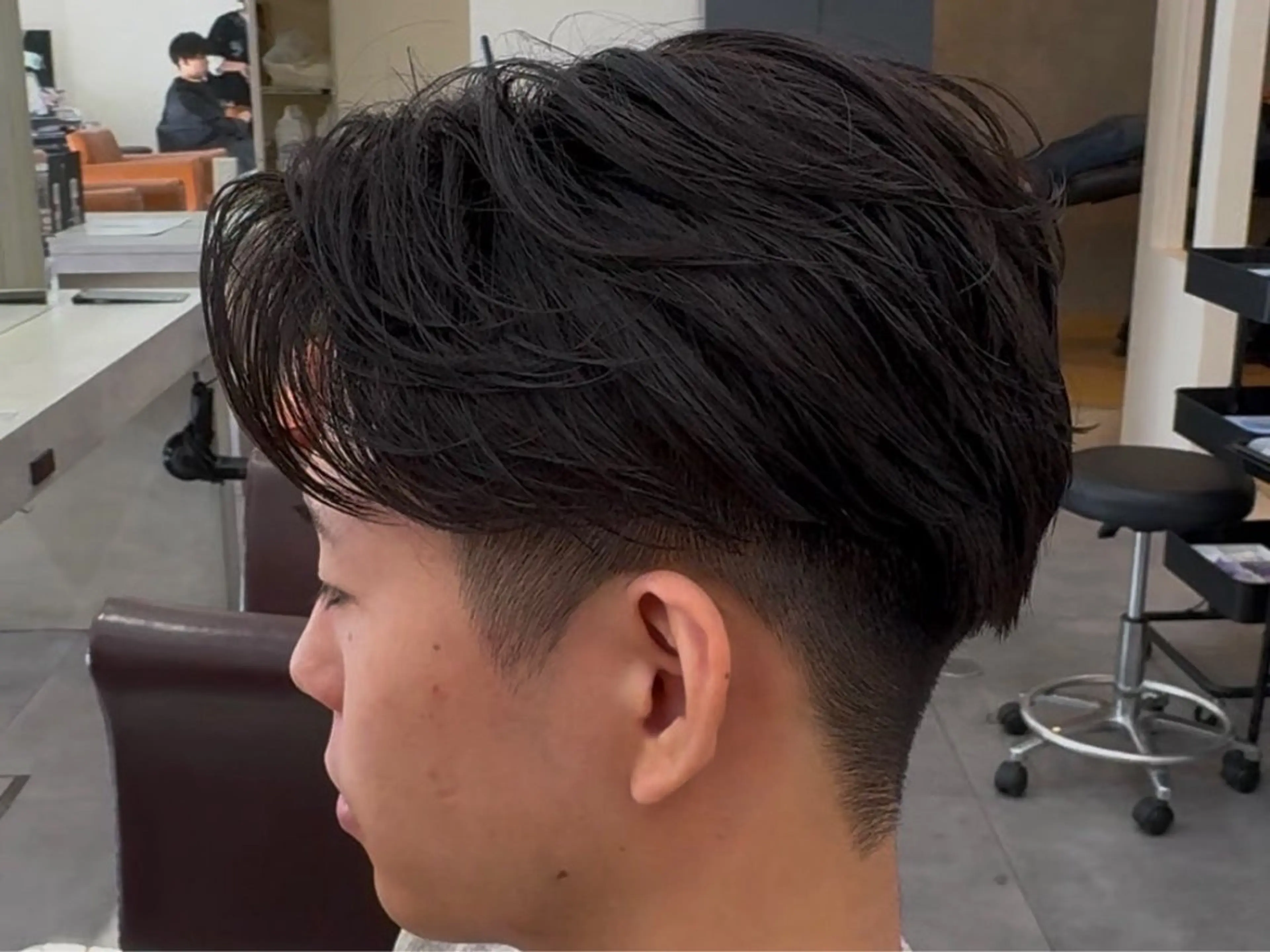 ショート カラー パーマ メンズ メンズ/パーマ/ 京都駅/井上光のヘアスタイル