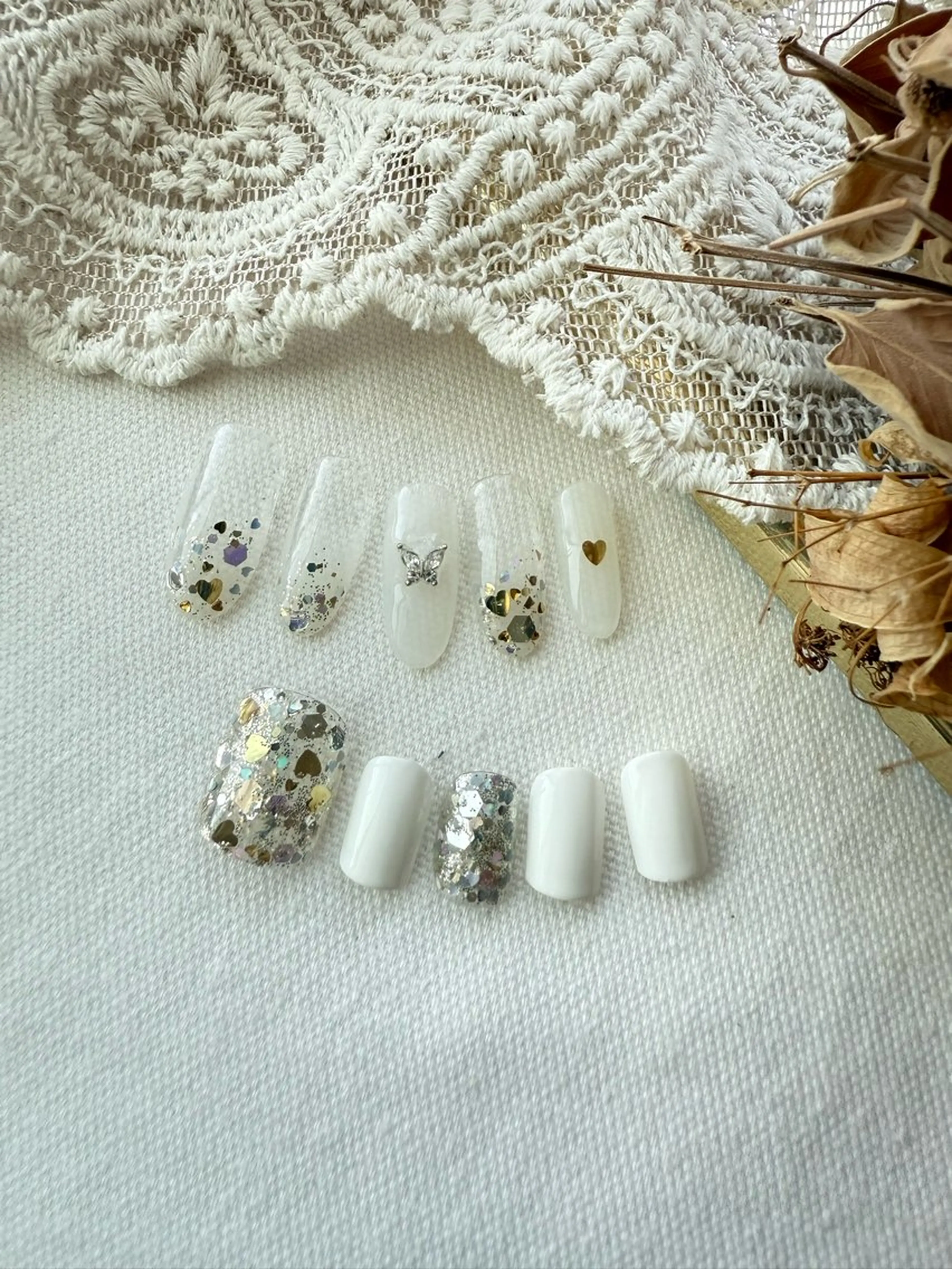 ネイル キラキラネイル 夏ネイル ハンドネイル miel nailのネイルデザイン
