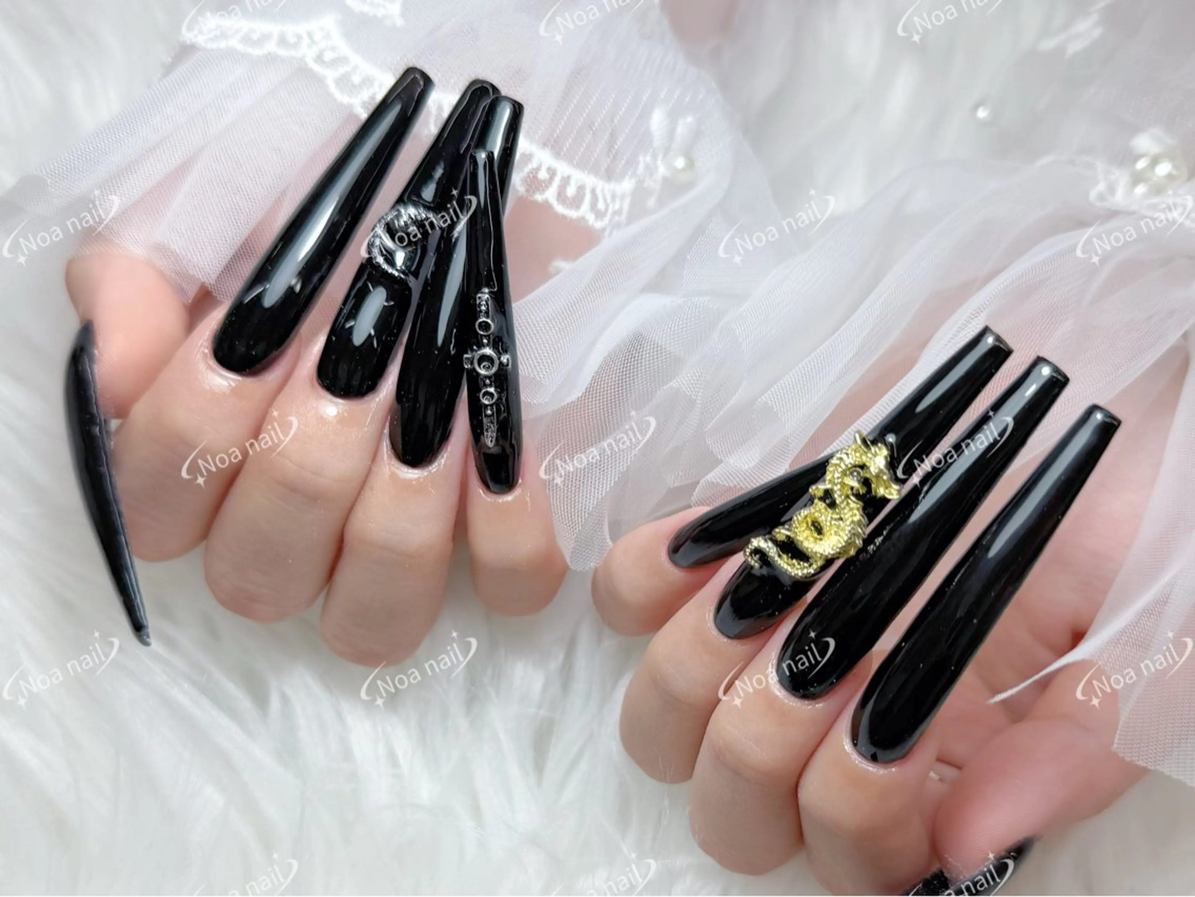 ロング ハンドネイル Noa Nail みつきのネイルデザイン