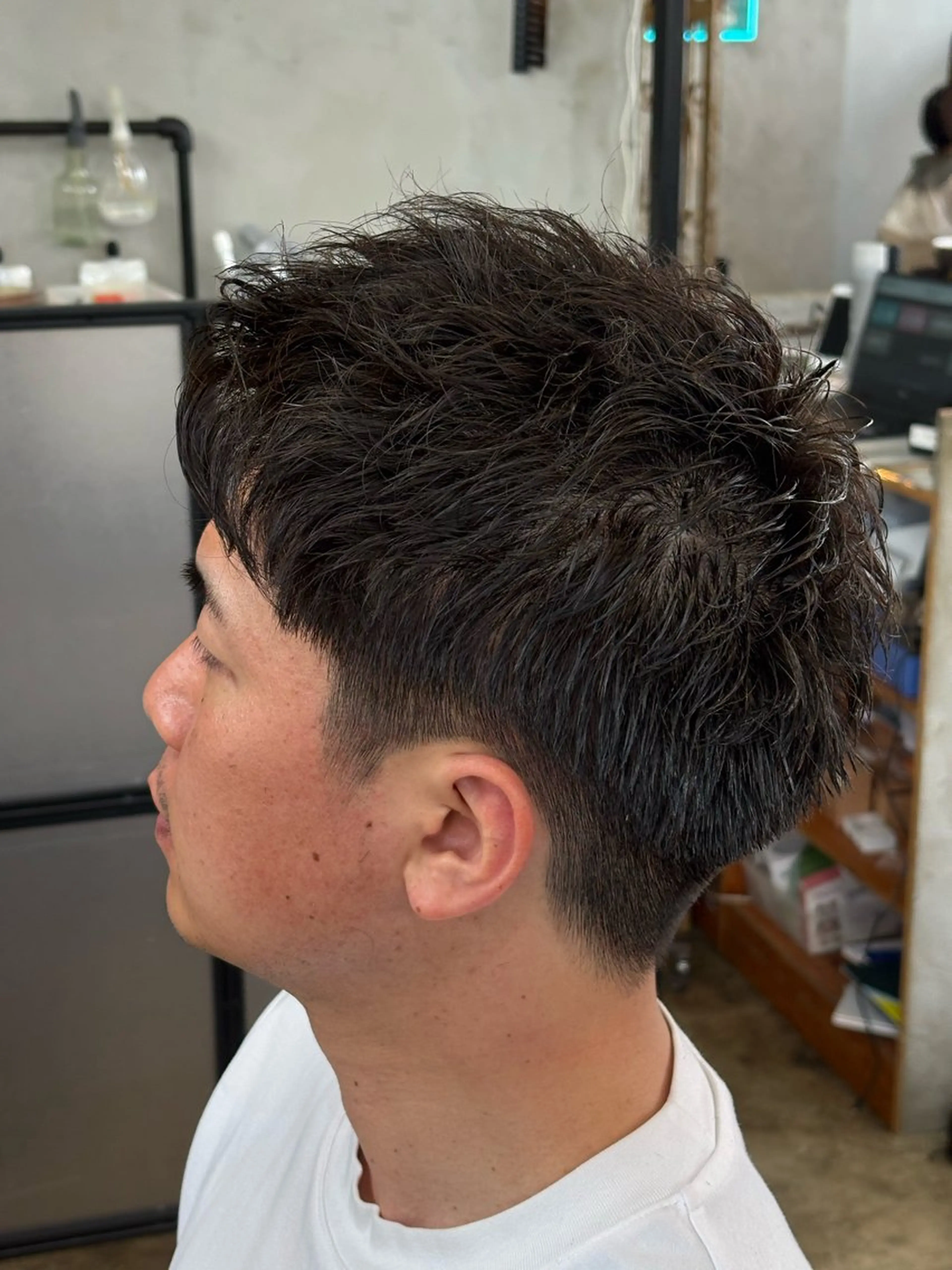 ショート パーマ メンズサロン soshiのヘアスタイル