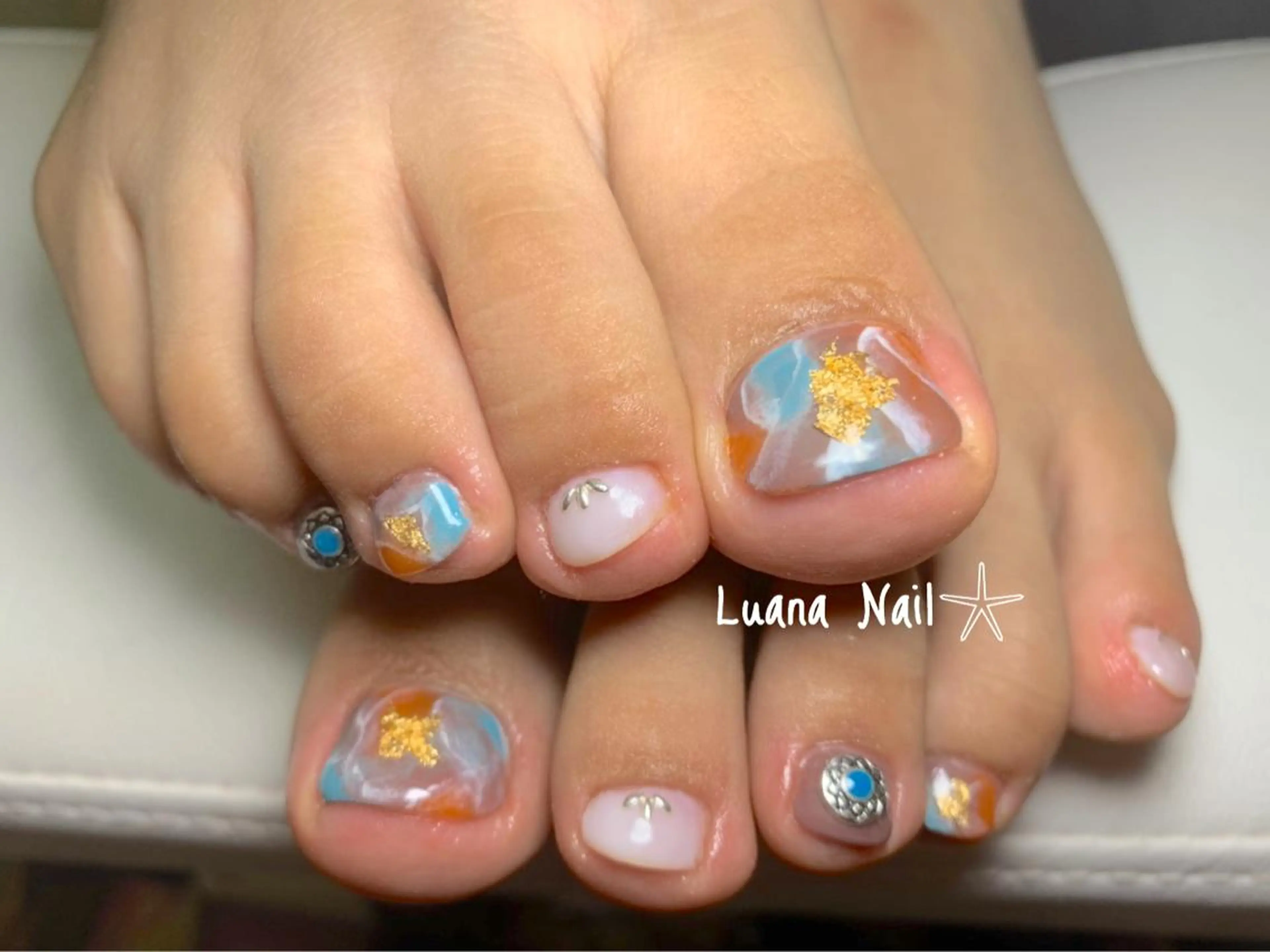 ネイル フットネイル BeauJu by Luana Nail所属・BeauJu by Luana Nailのネイルデザイン