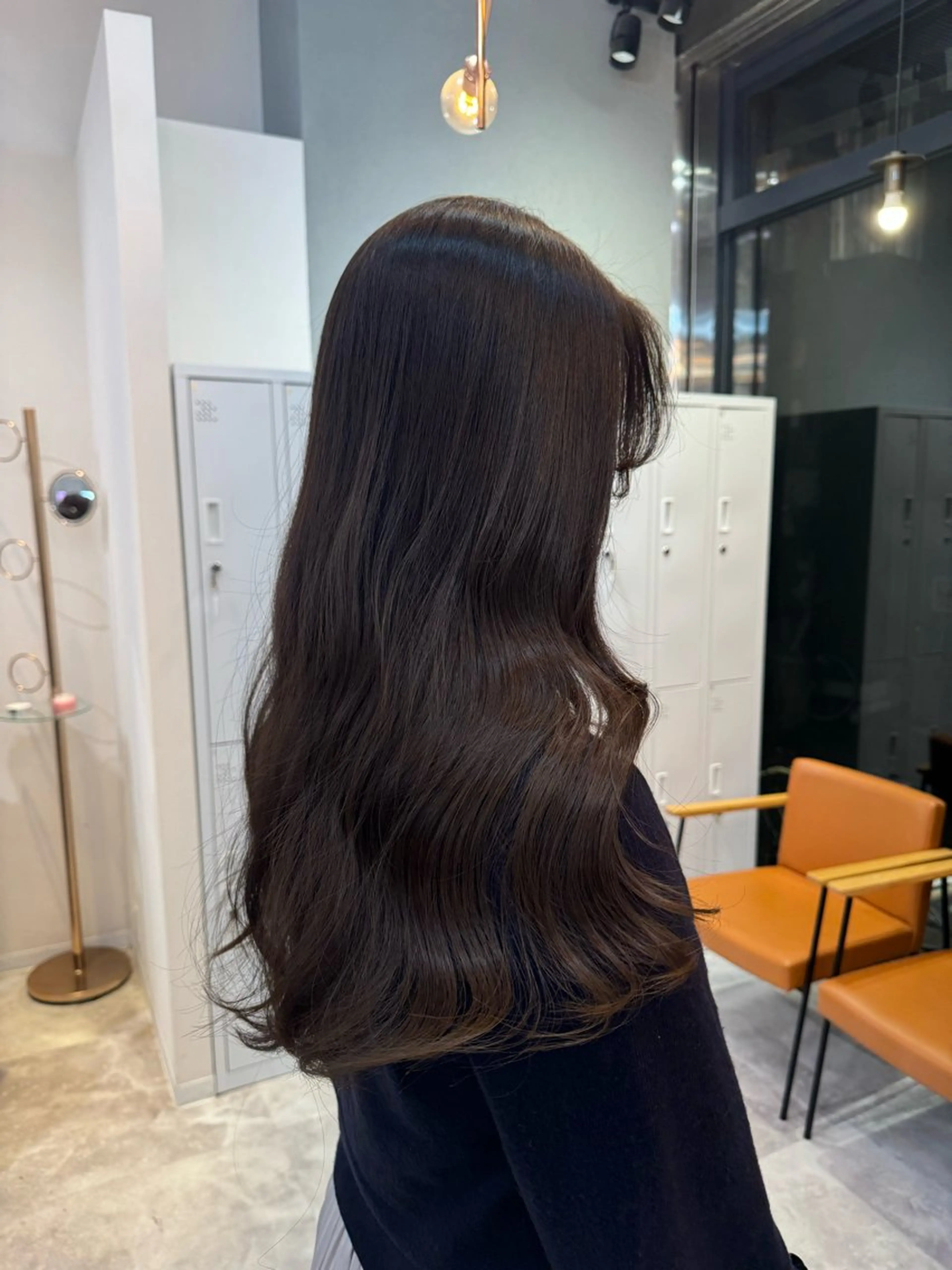 ロング カラー ベージュカラー ブラウンカラー マロンブラウン オリーブベージュ 赤み無し柔らかカラー 【梅田】madokaのヘアスタイル