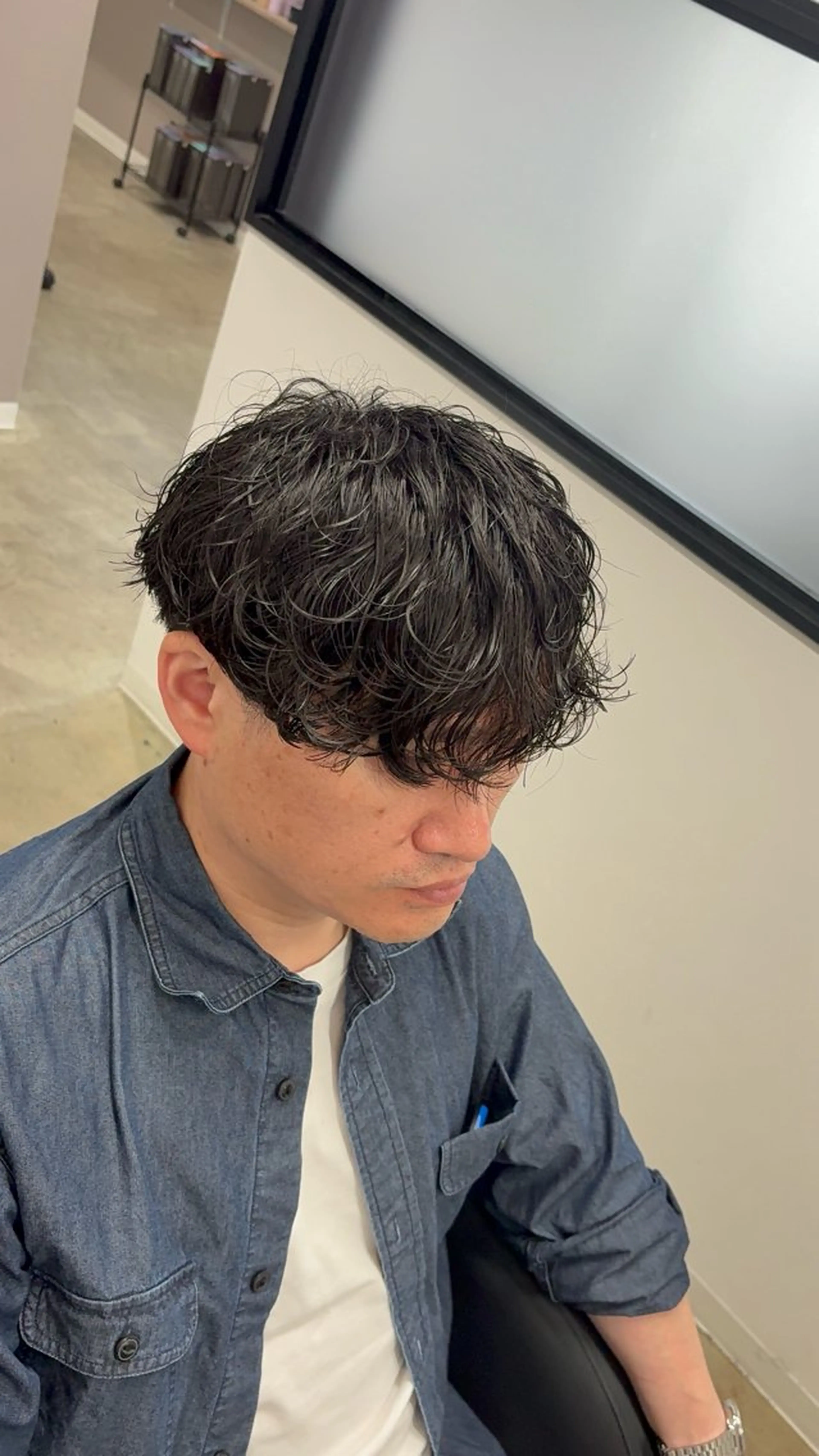 パーマ メンズ メンズパーマ ケアパーマ/波巻き/ プードル/武田一馬のヘアスタイル