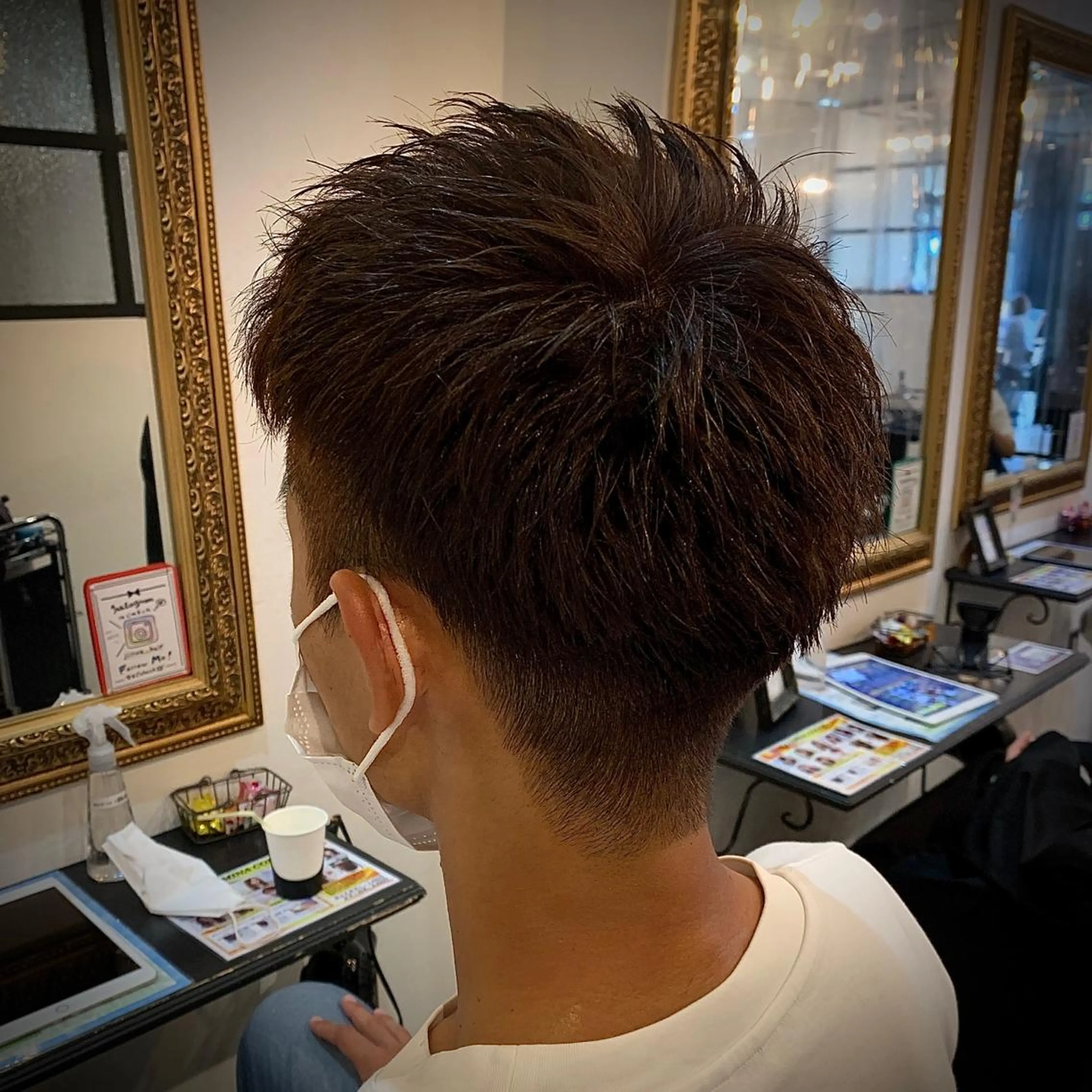 ショート メンズ モヒカン メンズ特化/パーマ/ メッシュ/竜成のヘアスタイル