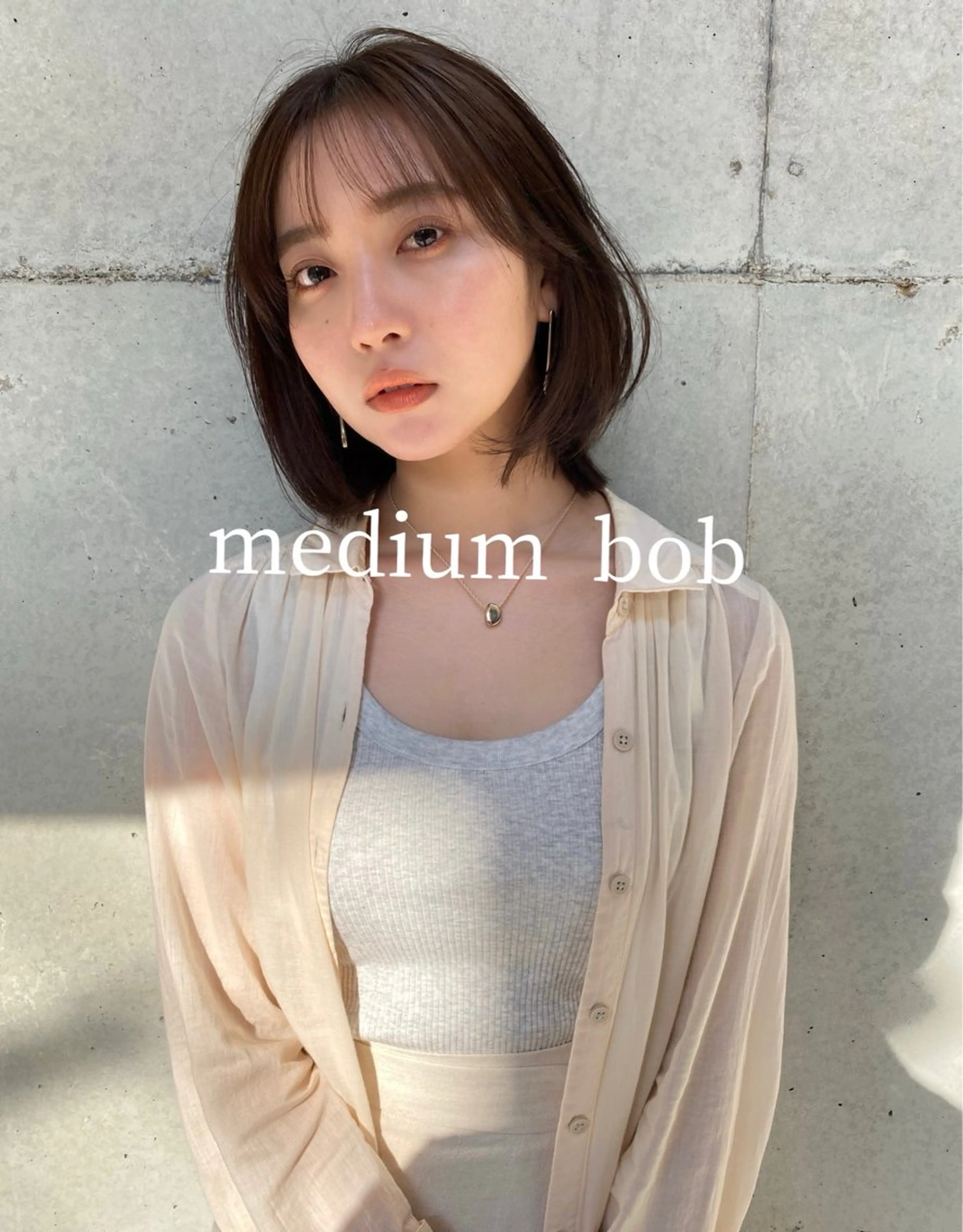 ミディアム カラー カット ヘアカラー トリートメント Pia ツボイ ケイタのヘアスタイル