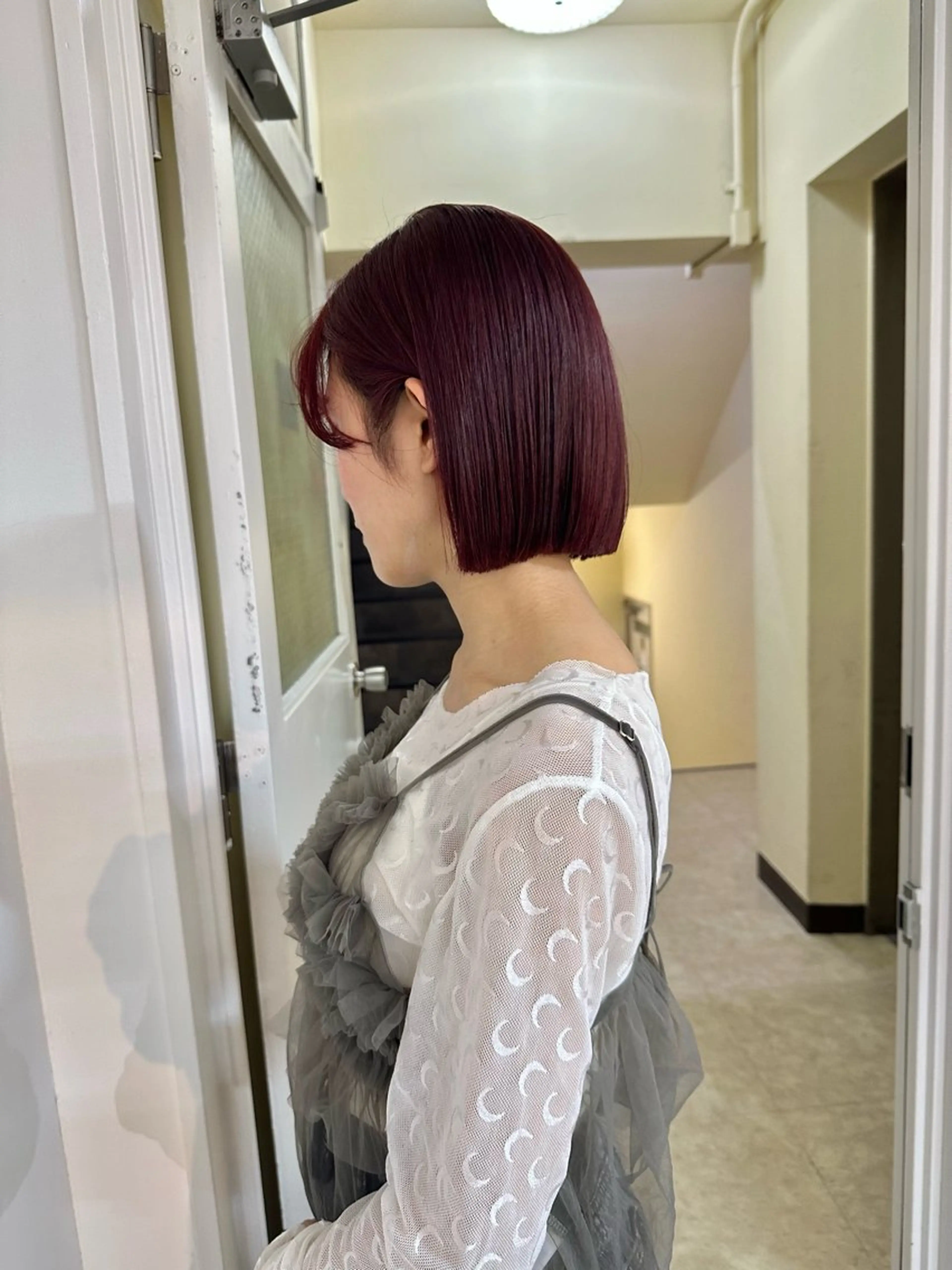 ショート ボブ 似合わせカット 竹中 彩音のヘアスタイル