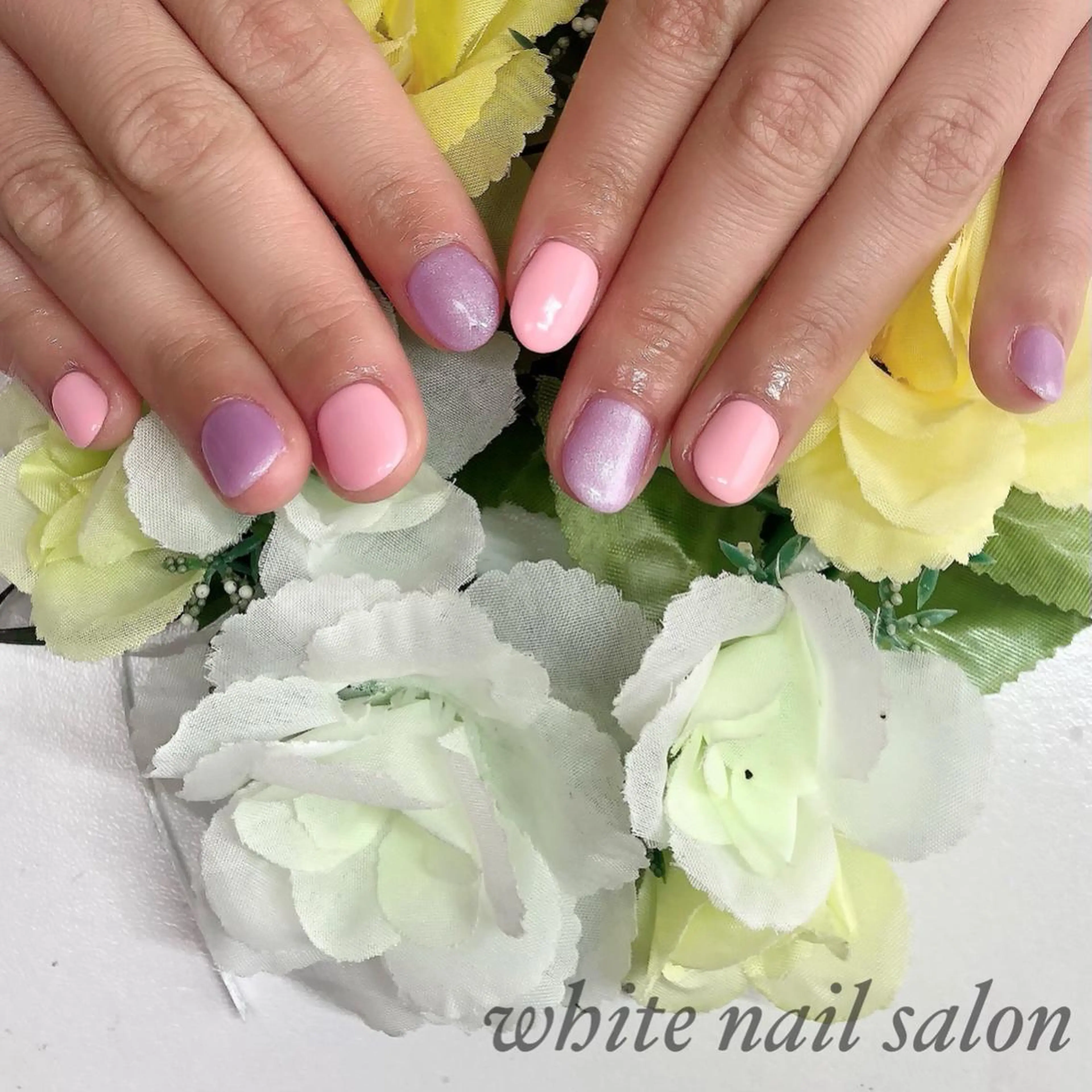 ネイル アートネイル フレンチネイル ジェルネイル ハードジェル 持ち込み white nail salonのネイルデザイン