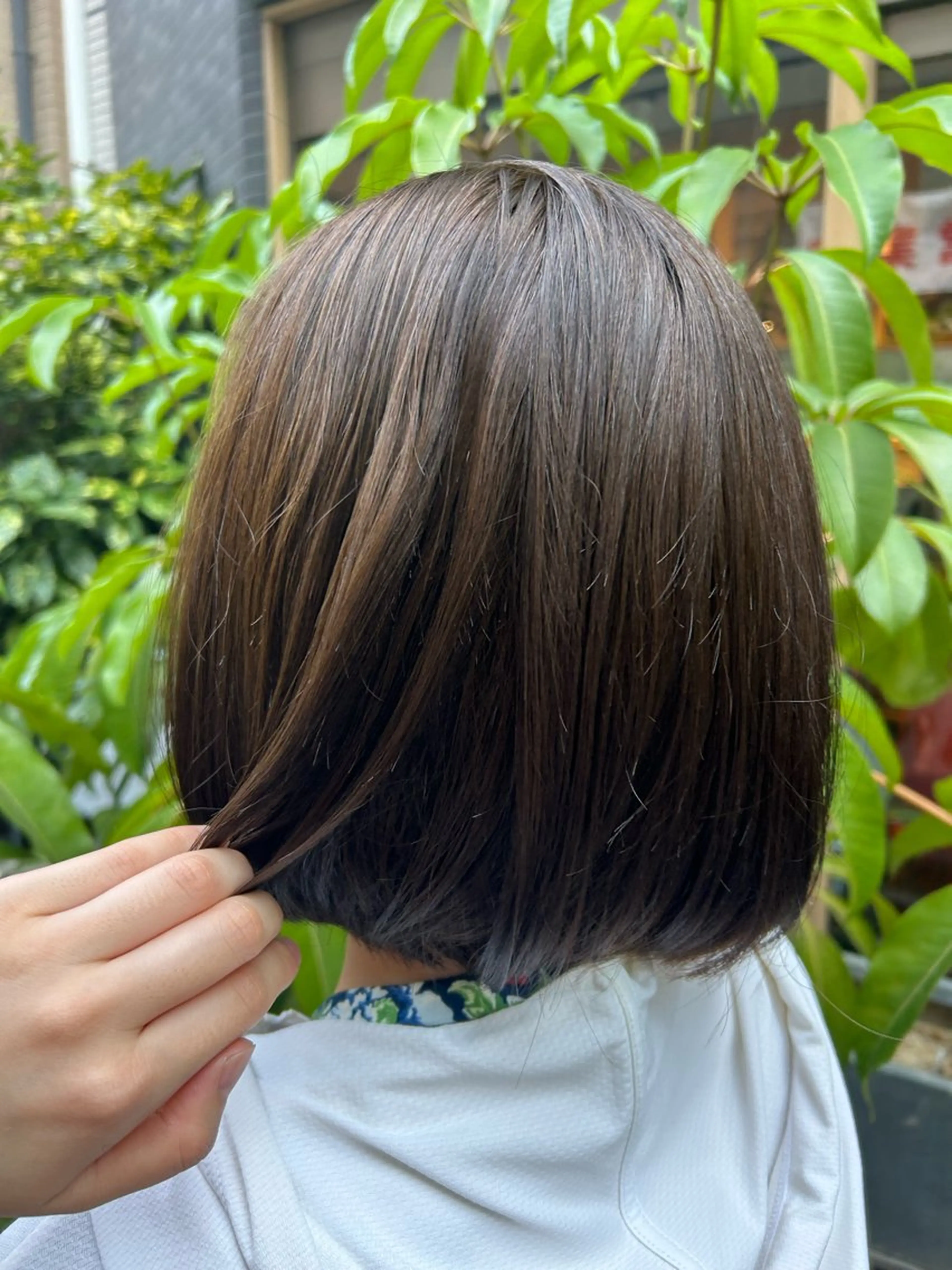 ショート ヘアカラー アワタケ リンのヘアスタイル