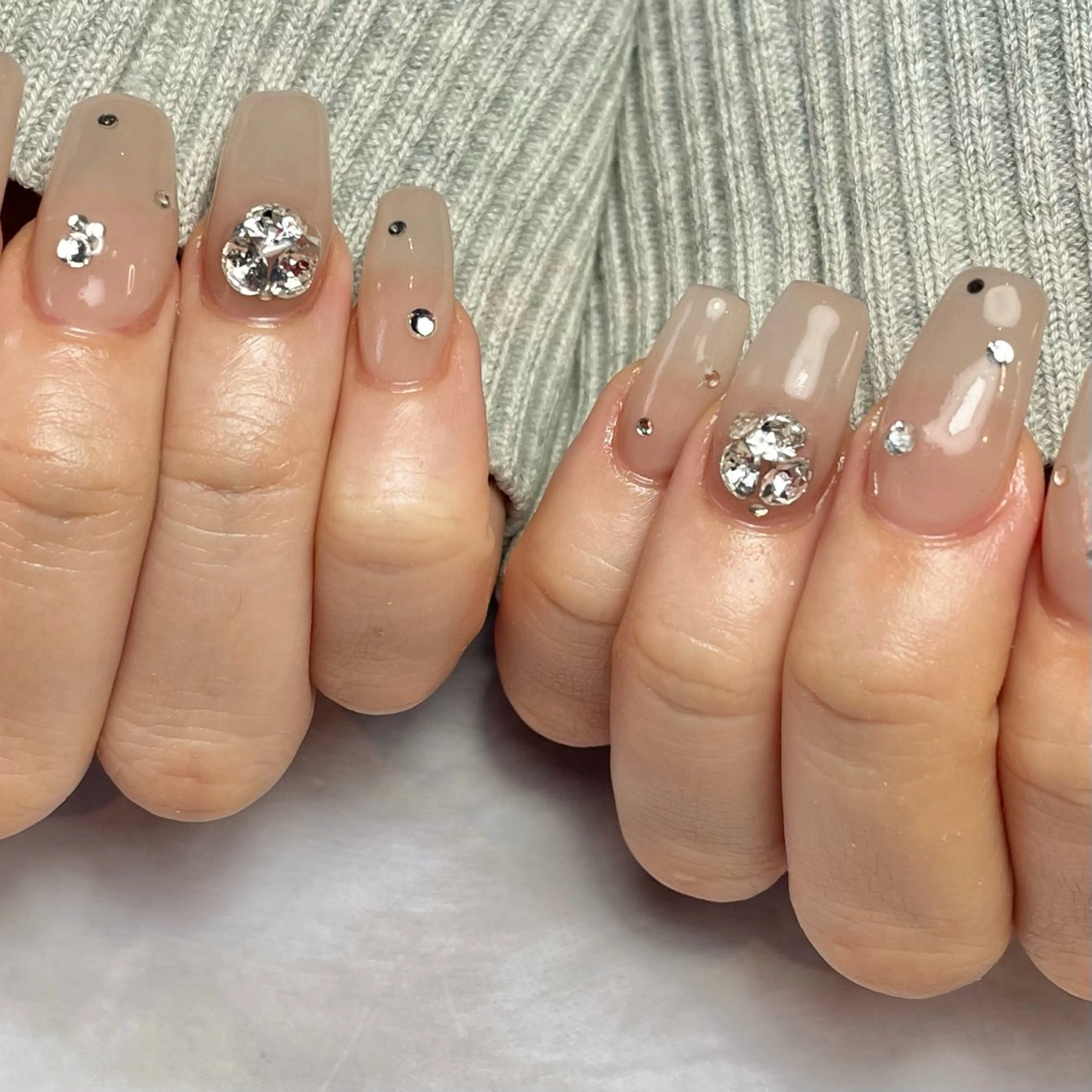 ネイル 持ち込み ワンカラーネイル スカルプネイル ハンドネイル Reflection marikoのネイルデザイン