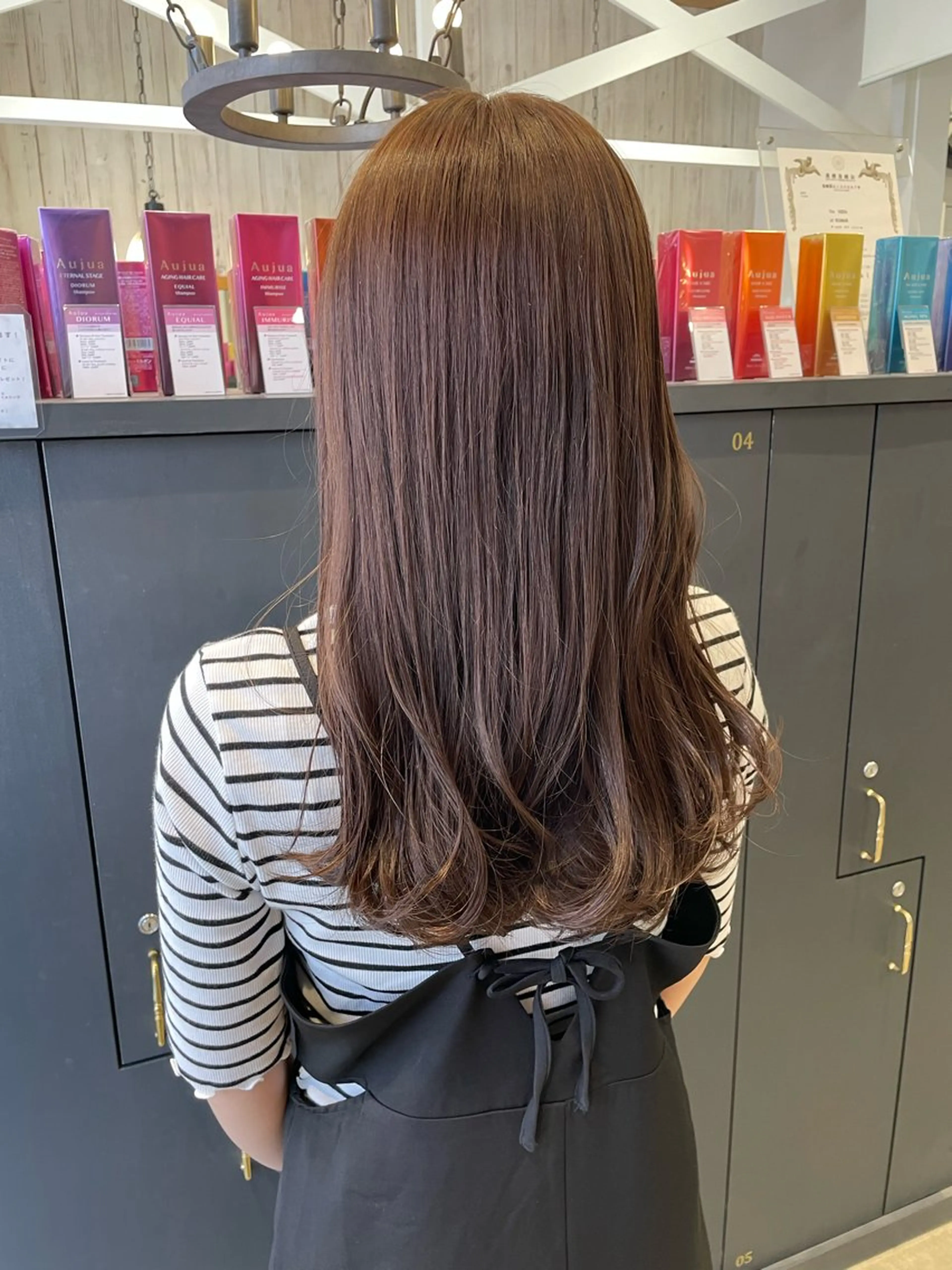 ロング カット ヘアカラー 葵/レイヤーカット/ 韓国風/透明感カラーのヘアスタイル