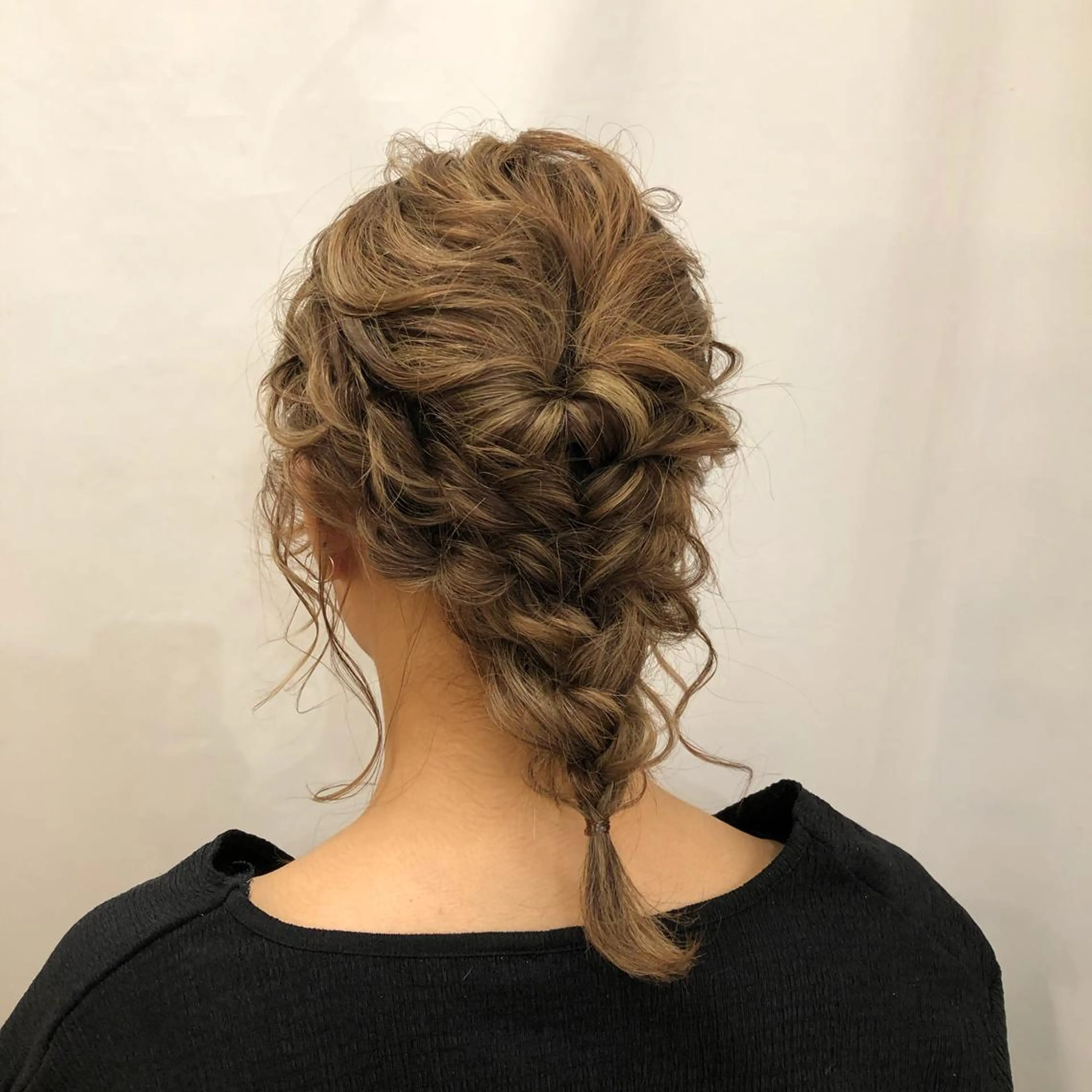 セミロング カラー パーマ ヘアアレンジ 暖色ボブ 🍊rikakoのヘアスタイル