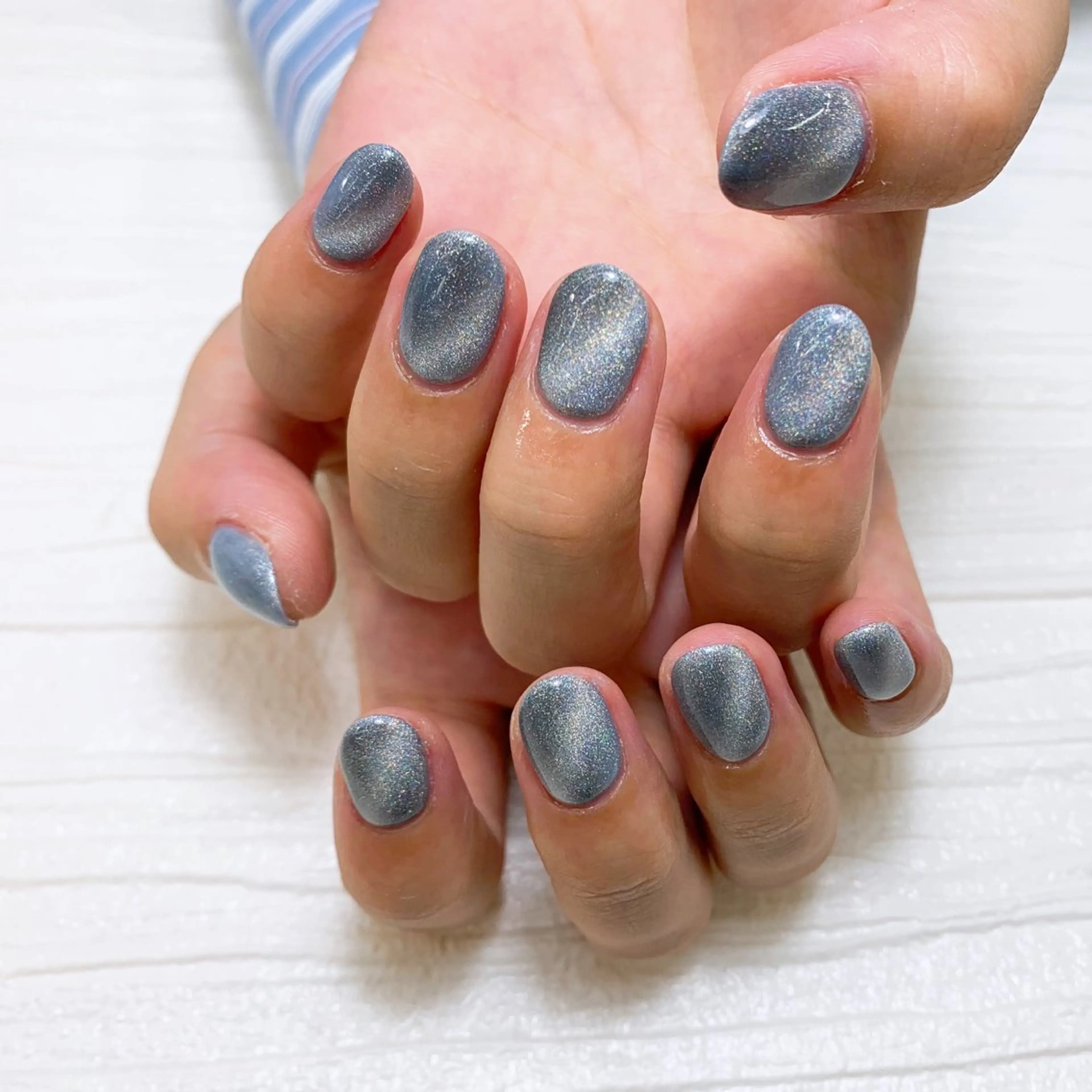 ネイル マグネットネイル ⭐︎休業中の練習⭐︎ JNA認定講師髙橋のネイルデザイン