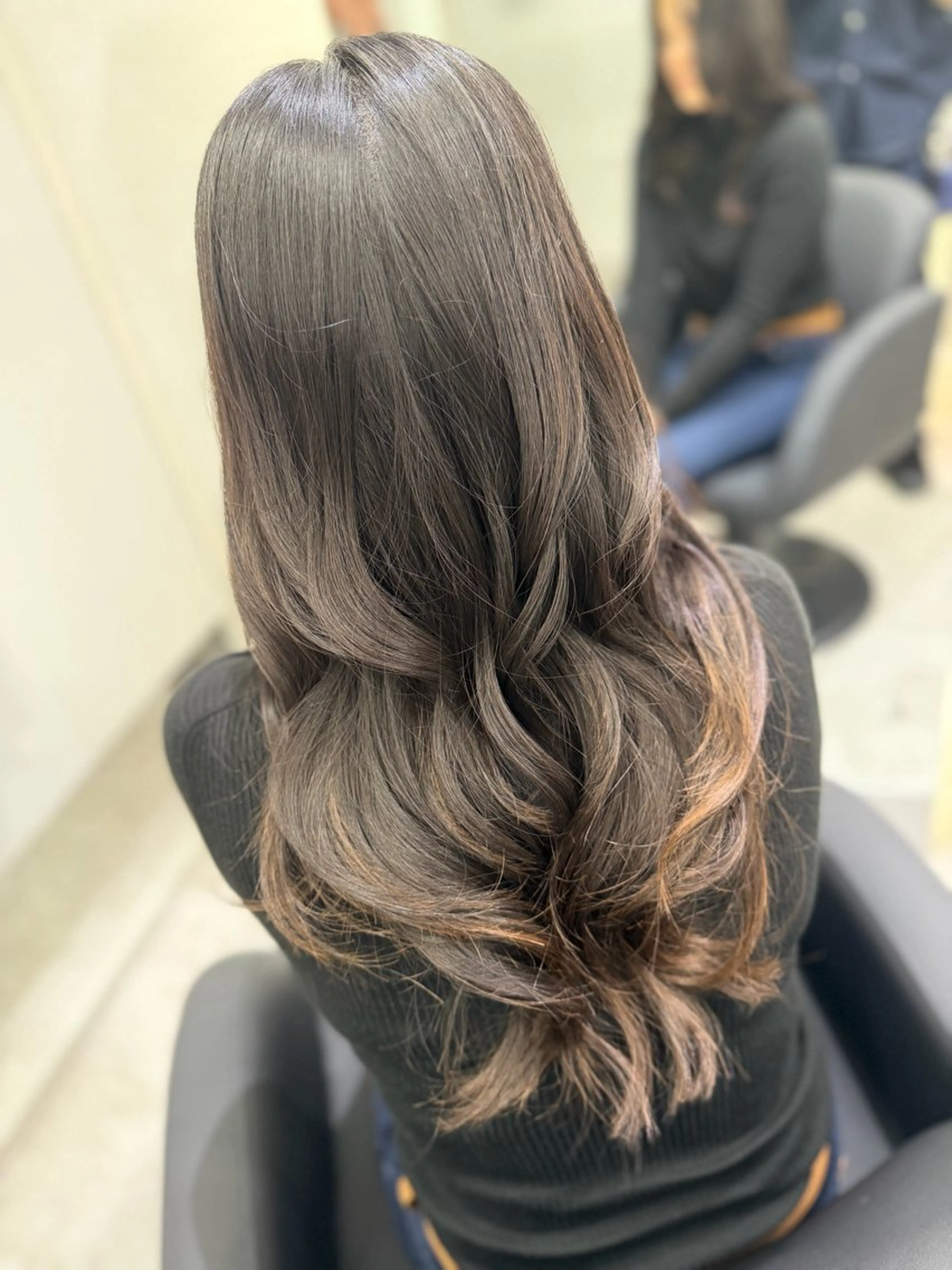 ロング 韓国風ヘア レイヤーカット 平田 七海のヘアスタイル