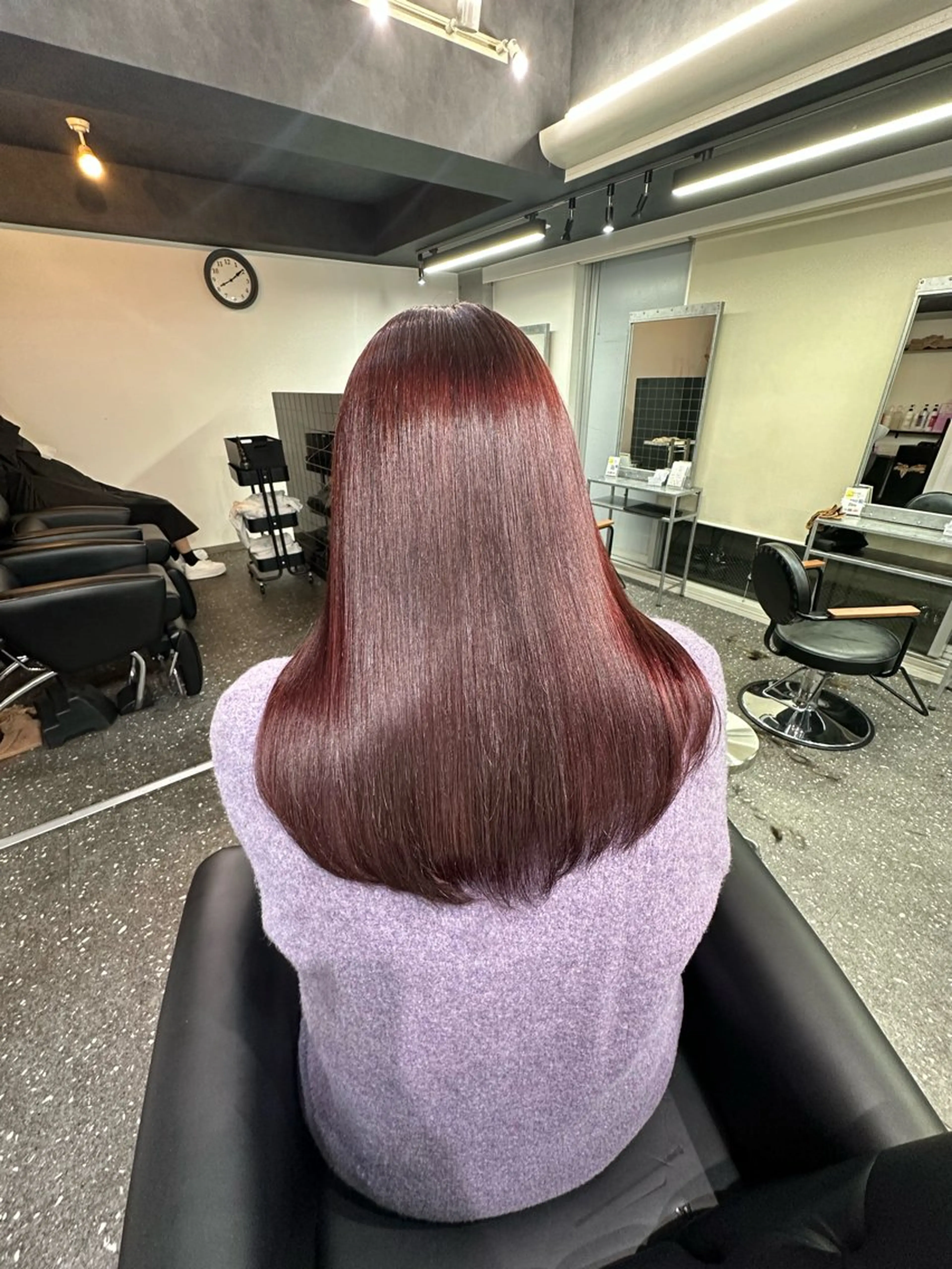 ロング カラー パーマ カット ヘアカラー 縮毛矯正 トリートメント 髪質改善⭐️縮毛矯正 中野⭐️Rinaのヘアスタイル