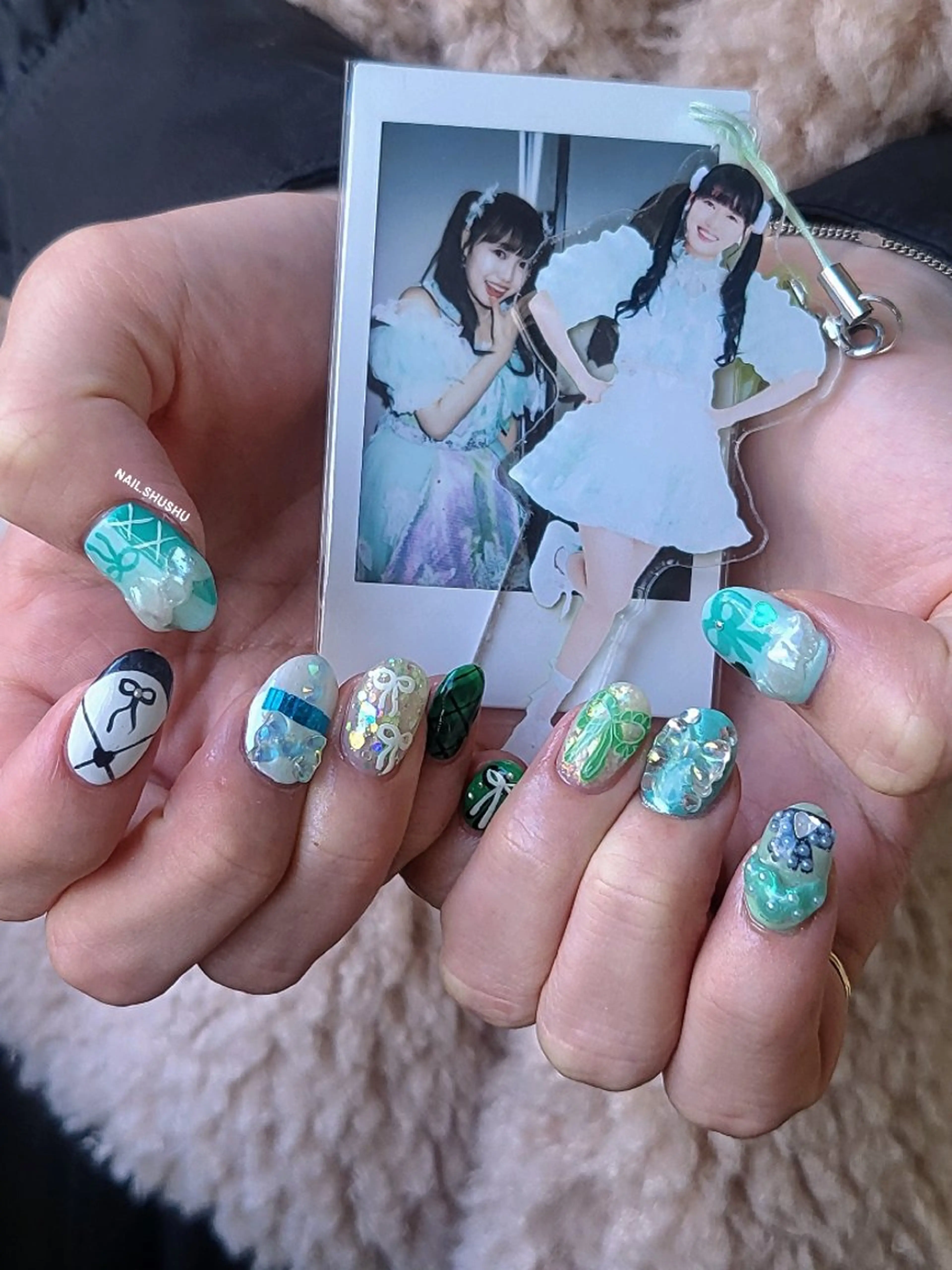 ネイル ハンドネイル 3dパーツ/流行り 👧shushu❤️のネイルデザイン