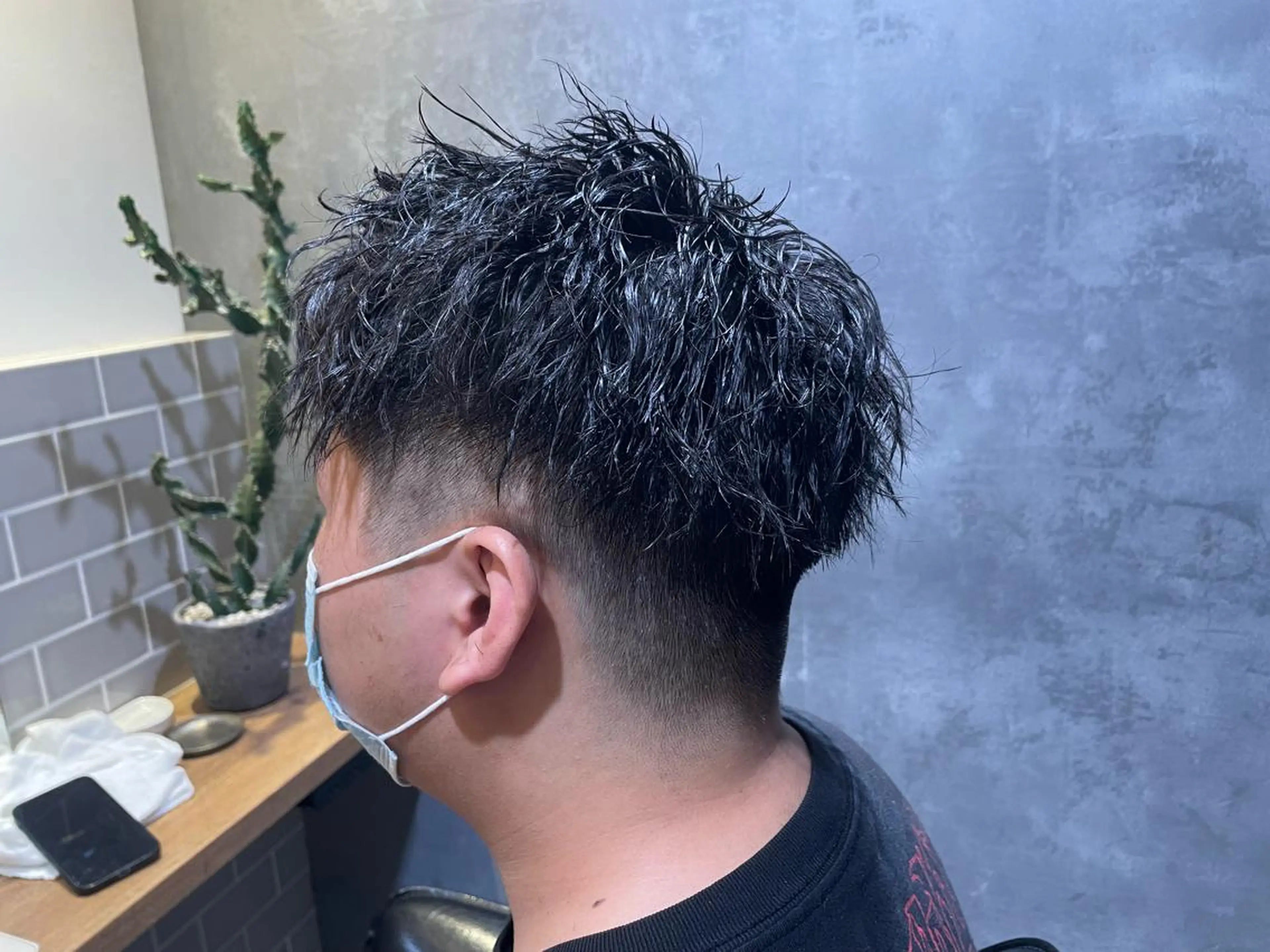 パーマ メンズ カット パーマ トリートメント 前川 海斗のヘアスタイル