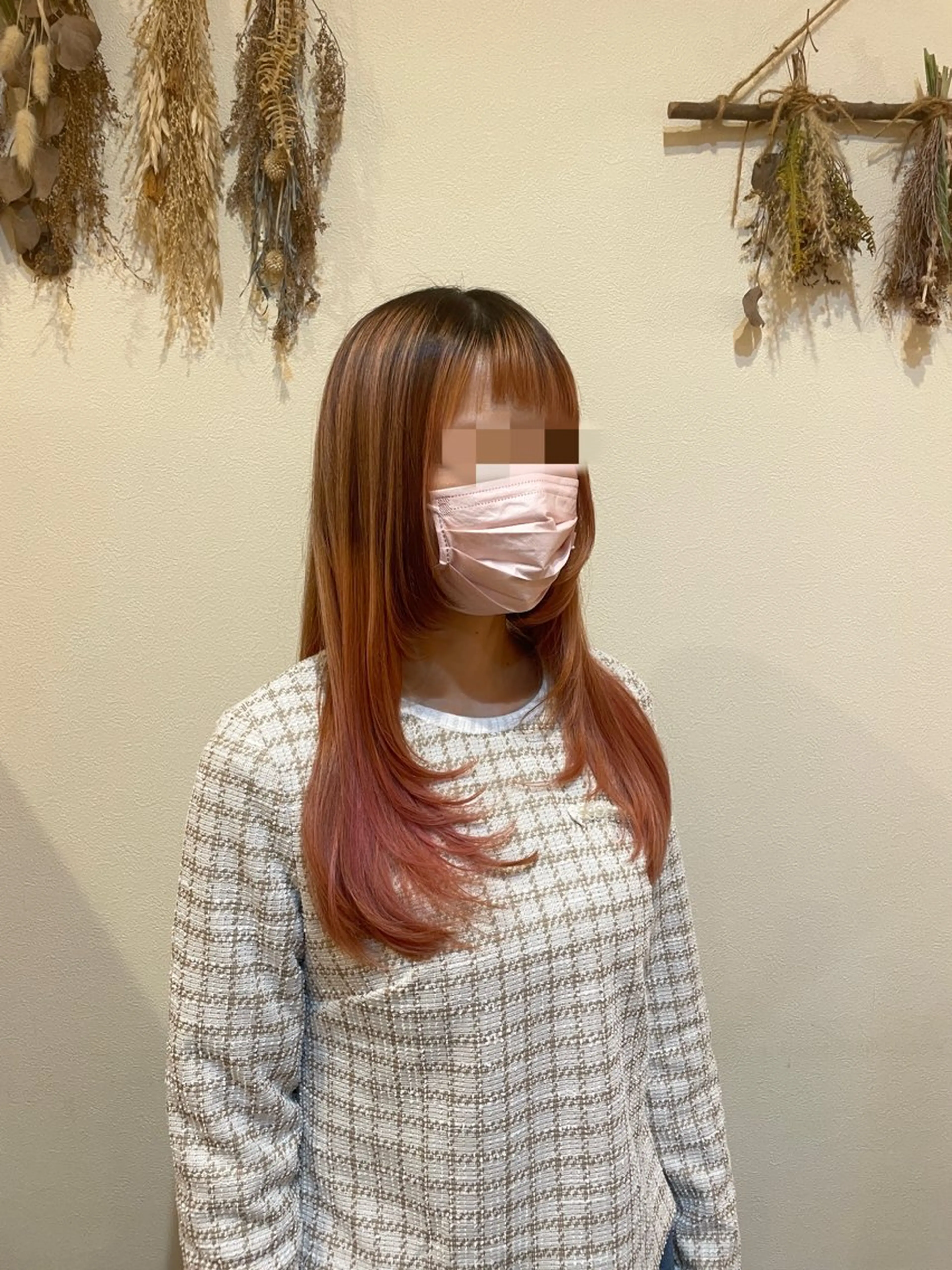 ロング 中村 樹菜のヘアスタイル
