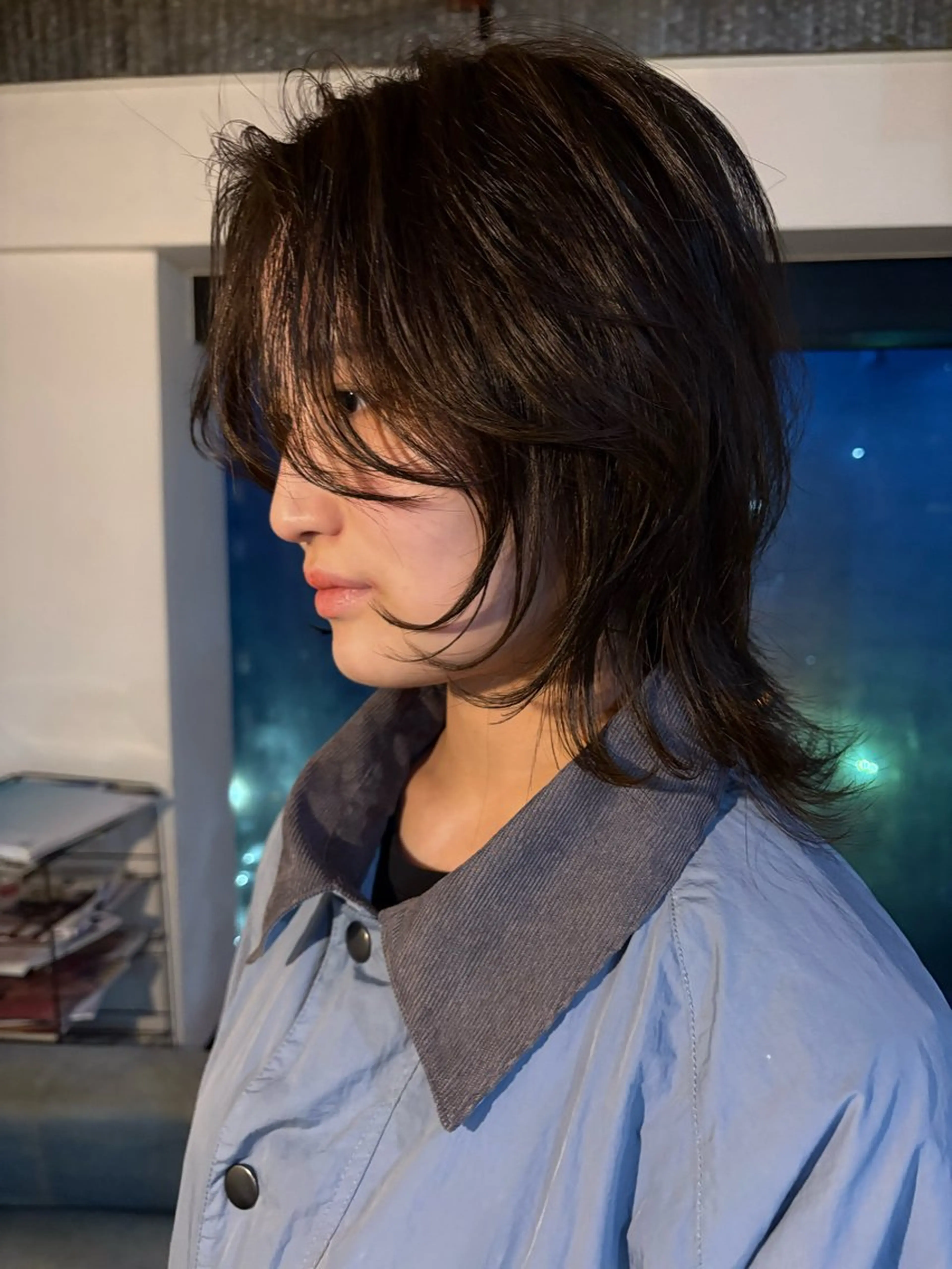 ミディアム カラー カット ヘアカラー トリートメント レイヤー ハイトーン/YUTOのヘアスタイル