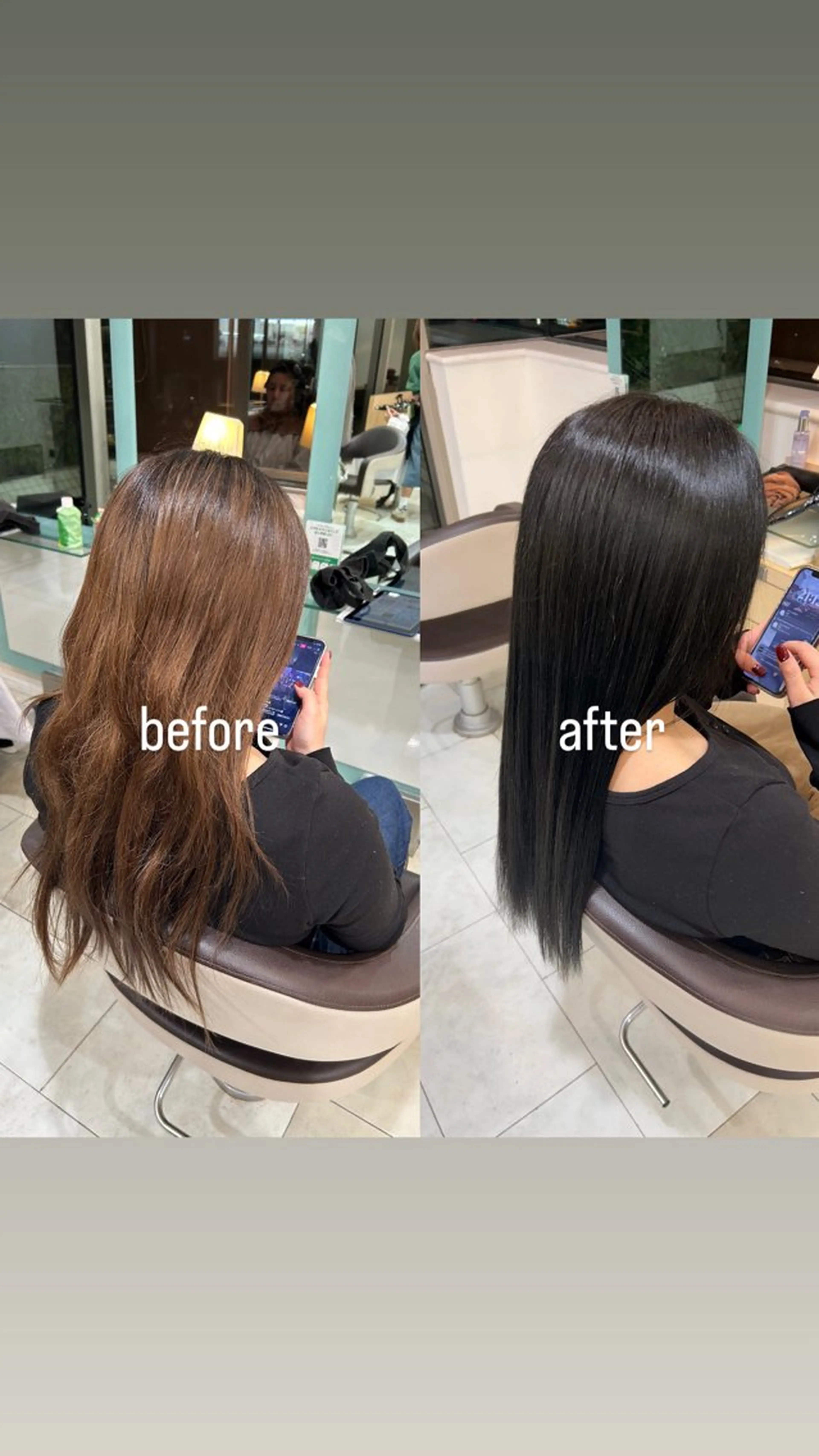 ⚫️ワンカラー➕ケラスターゼトリートメントの写真