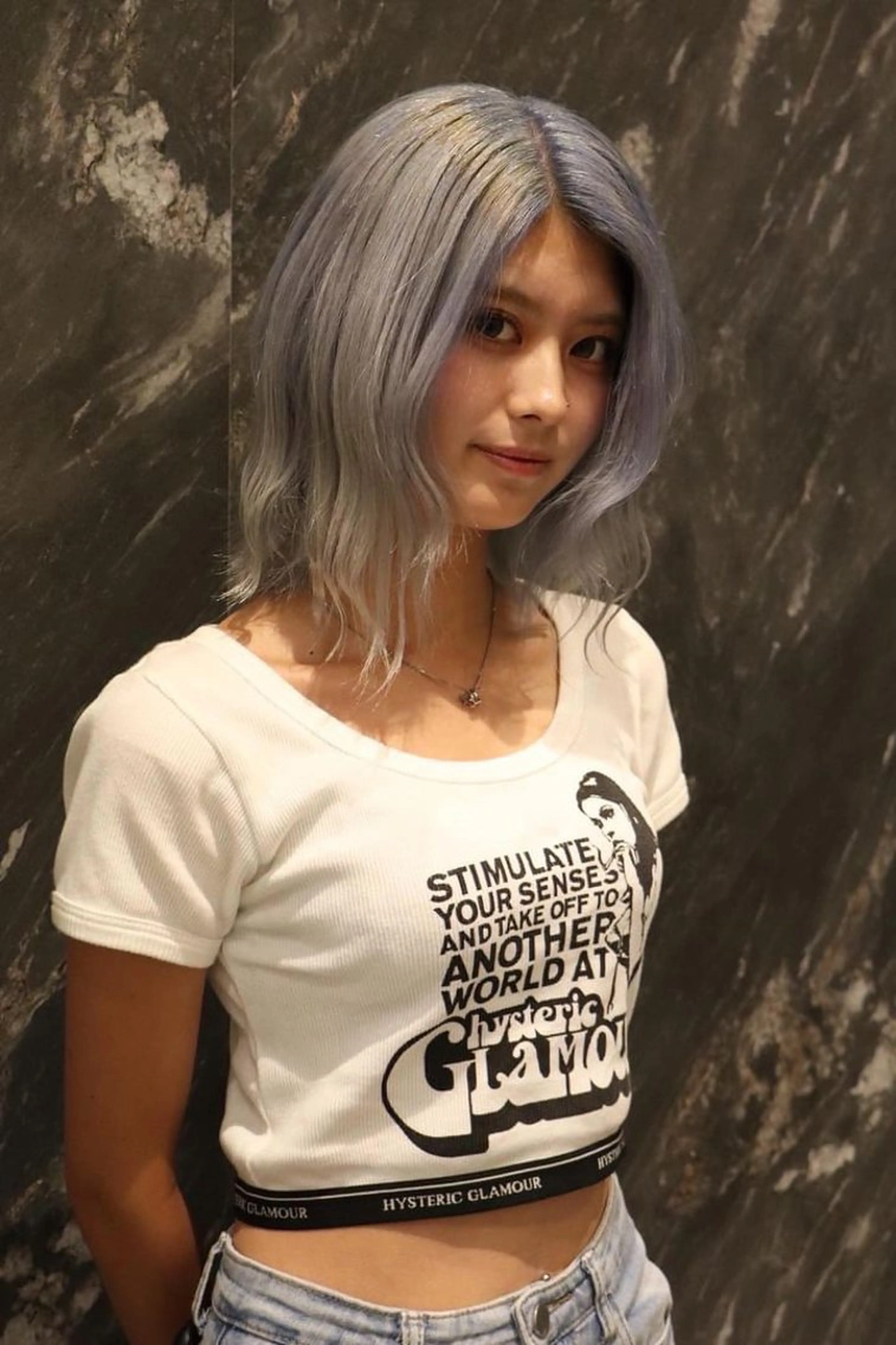 ミディアム カラー レイヤーカット /ハイトーンchaoのヘアスタイル