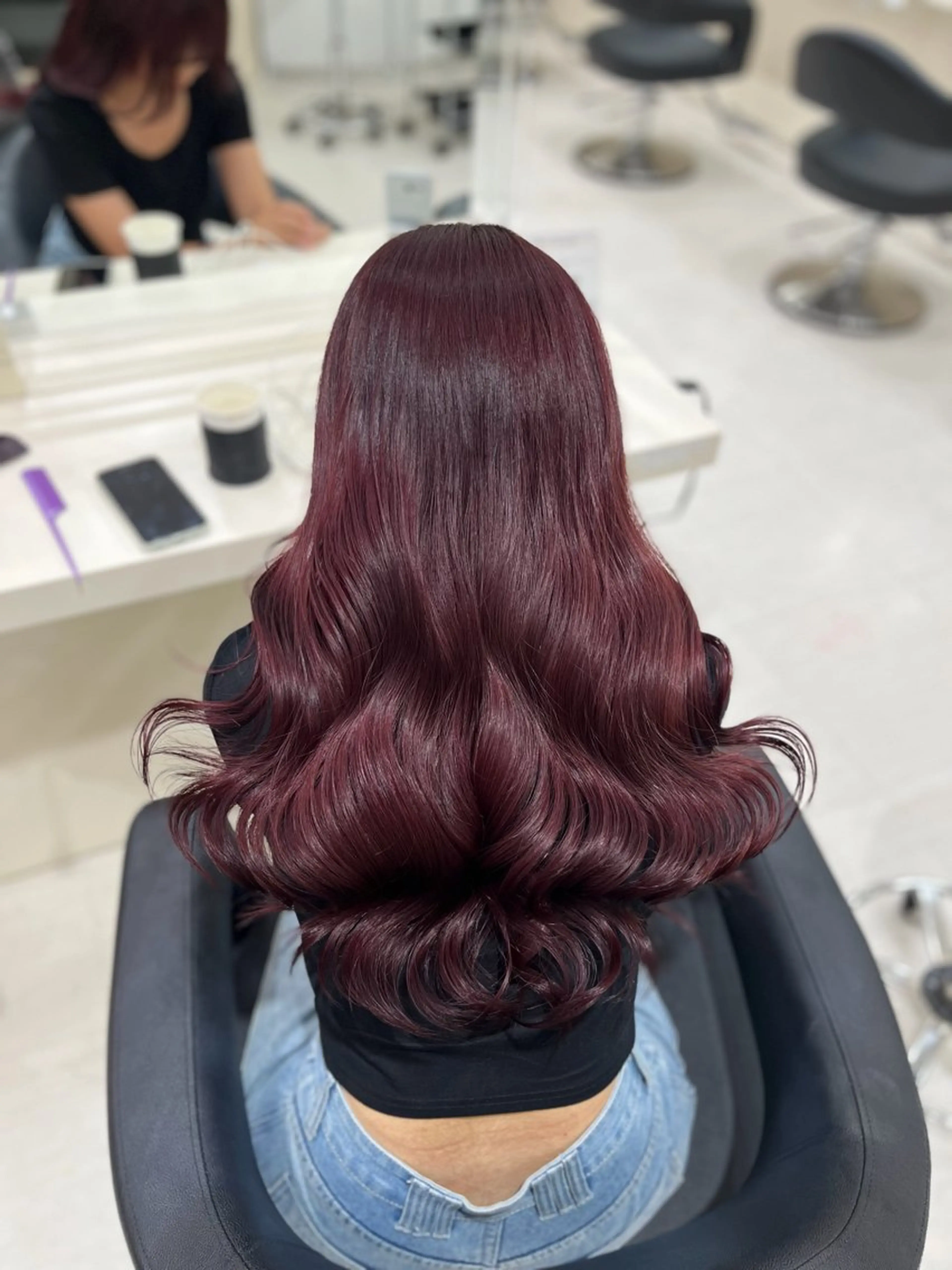 カラー カット ヘアカラー ヘッドスパ ヘアセット 🍒暖色カラー🍒 YUUNAのヘアスタイル