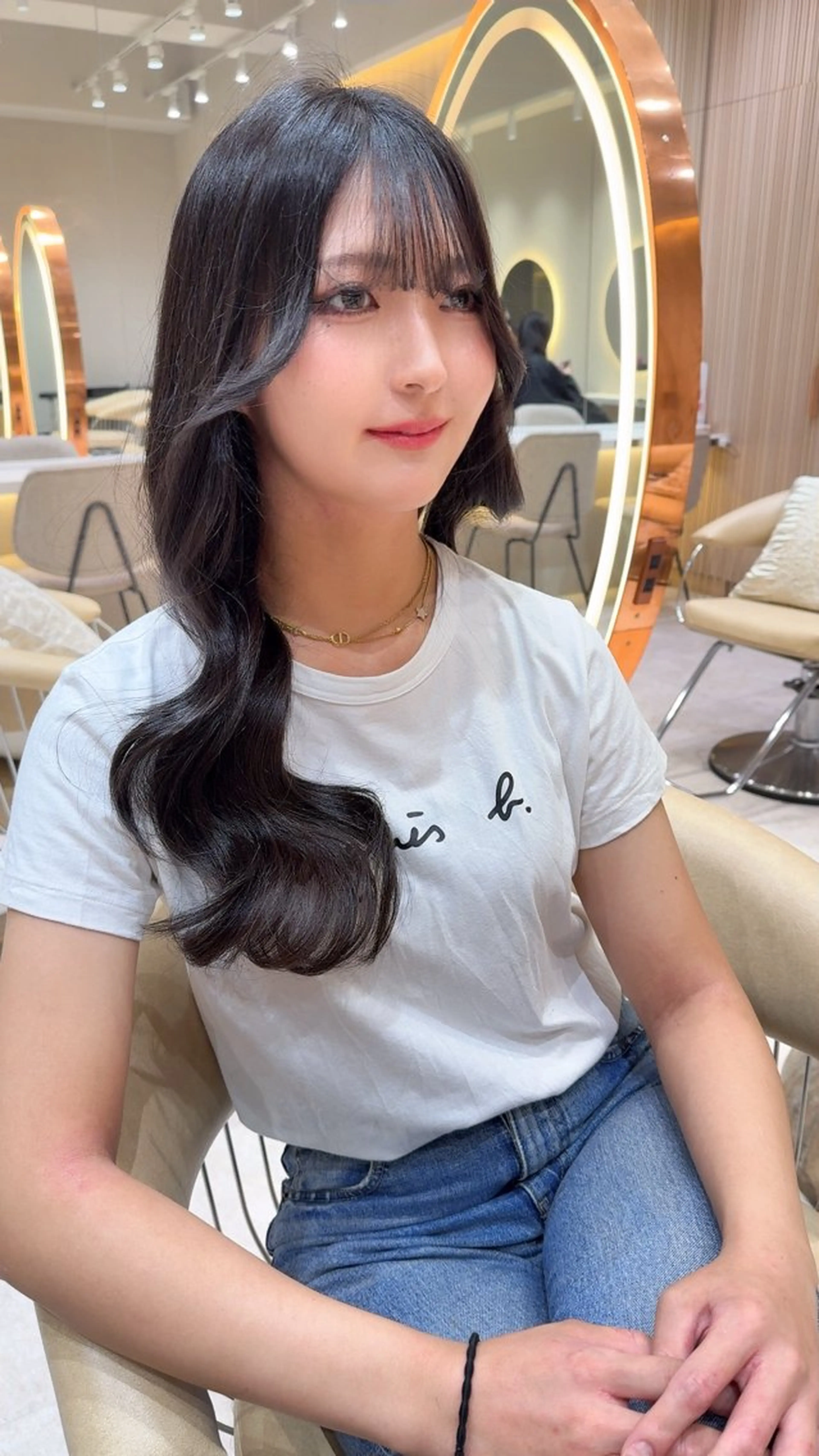 ロング カラー カット ヘアカラー トリートメント レイヤー❣️縮毛矯 川村利幸のヘアスタイル