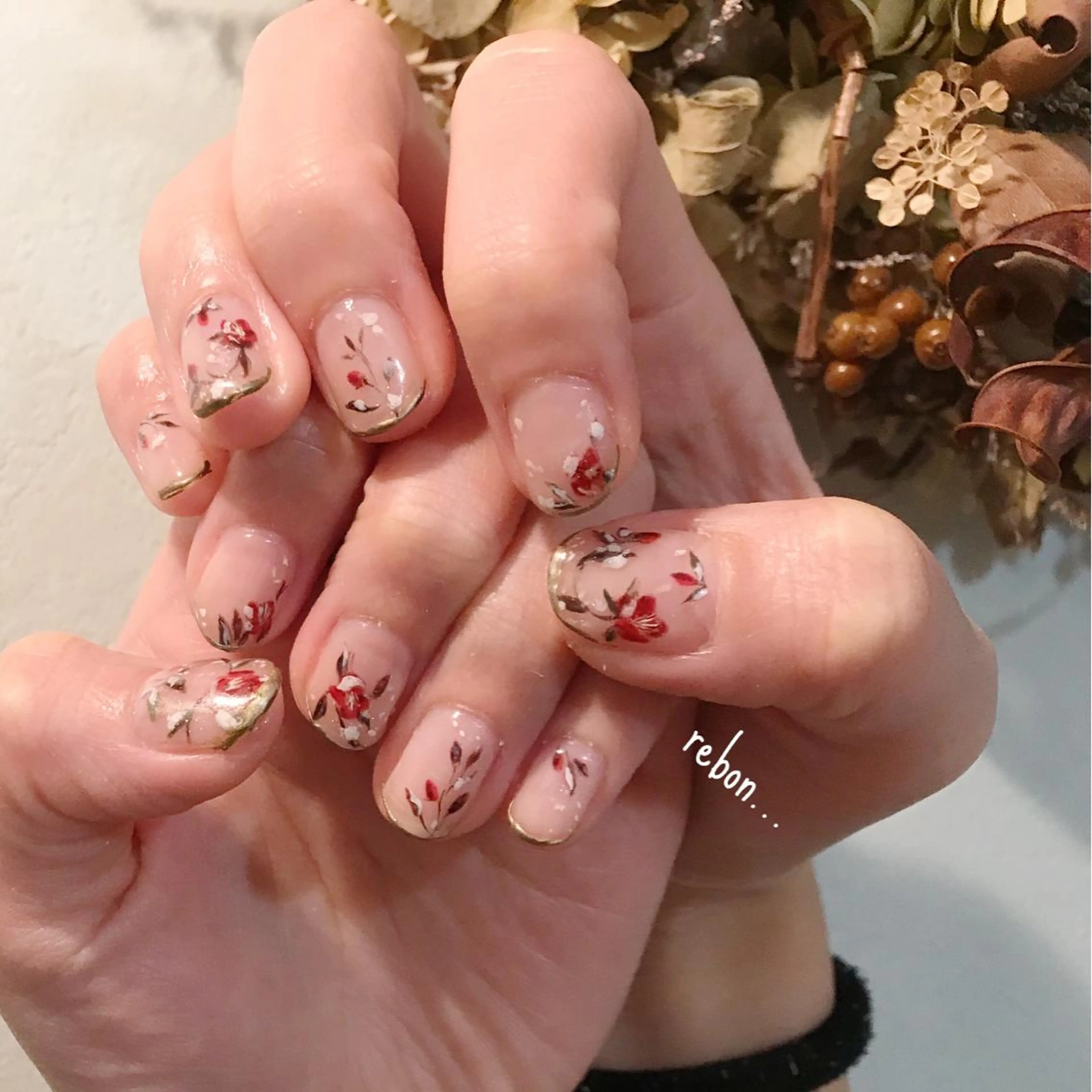 ネイル ハンドネイル フットネイル rebon＊ natsukiのネイルデザイン