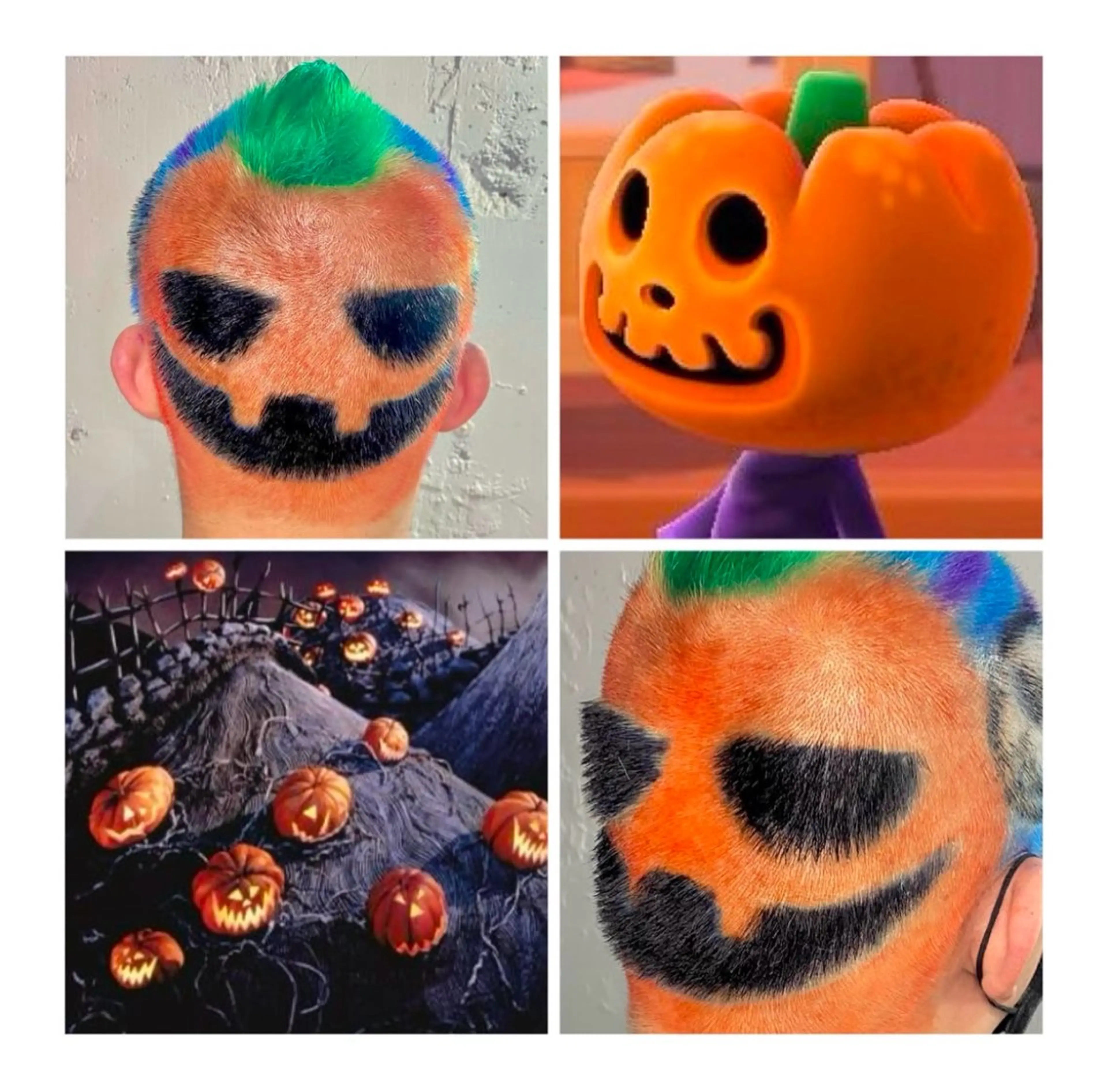 ショート カラー ブリーチ ユニコーンカラー ハロウィン ヘアカラー TSUNO🦖 派手髪/オタク美容師のヘアスタイル