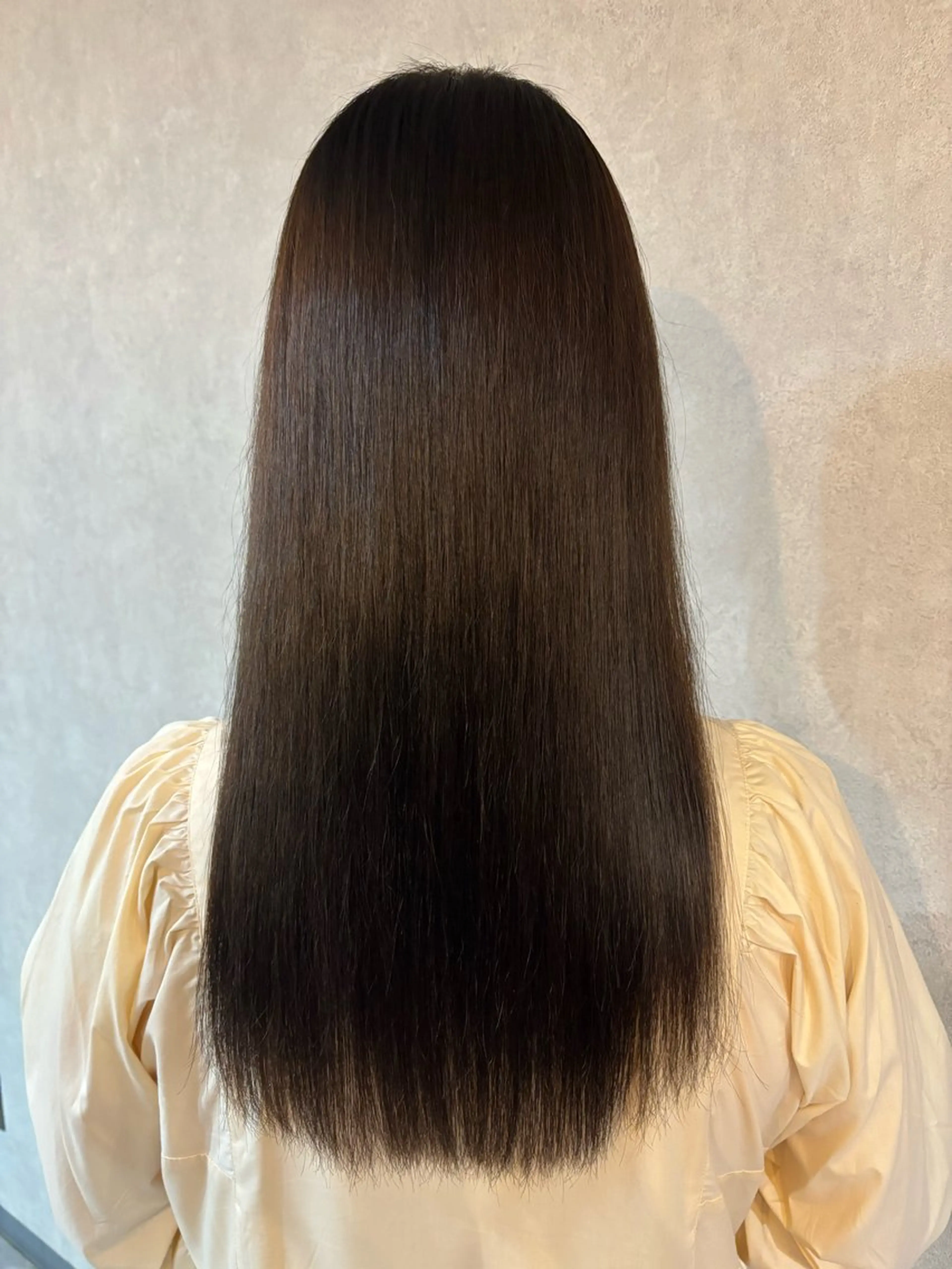 ロング カラー 髪質改善 トリートメント 酸熱トリートメント ヘアカラー 京都駅/透明感カラー /髪質改善/岩崎拓郎のヘアスタイル