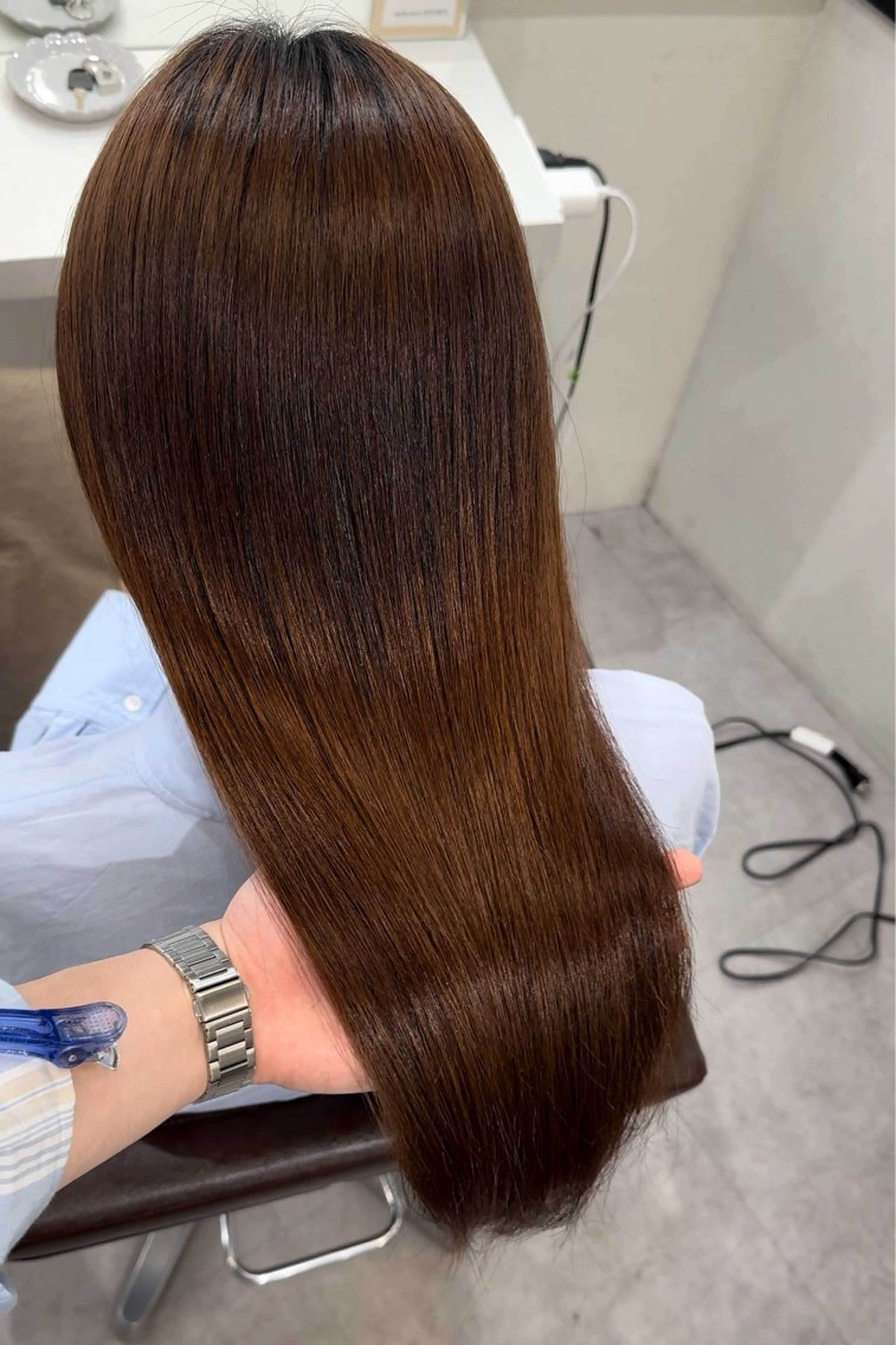 ロング 髪質改善 縮毛矯正 トリートメント 酸性ストレート 髪質改善×縮毛矯正 Core 片山健太のヘアスタイル