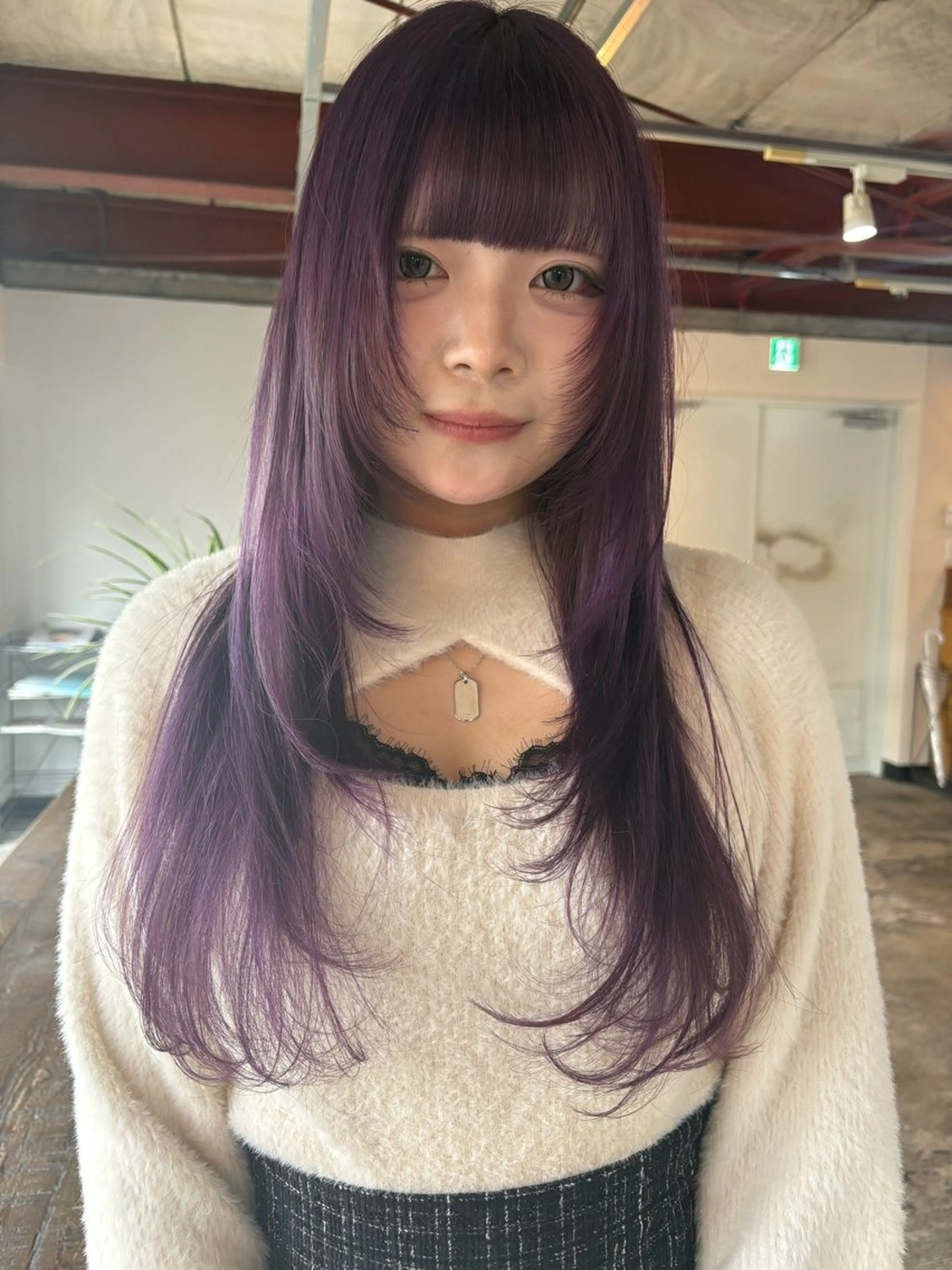 ロング カラー カット ヘアカラー トリートメント レイヤー ハイトーン/YUTOのヘアスタイル