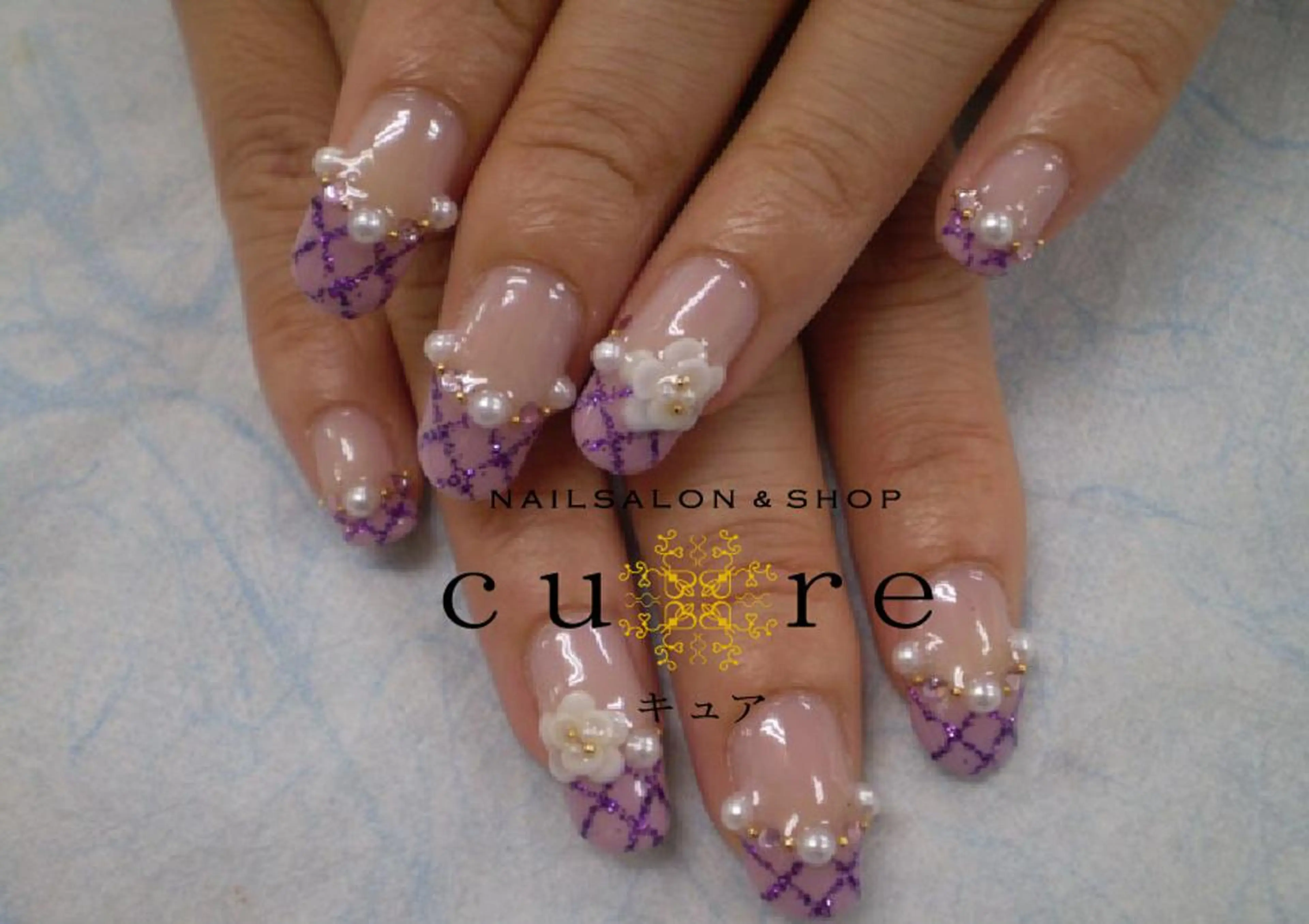 セミロング ネイル ネイルサロン Cureのネイルデザイン