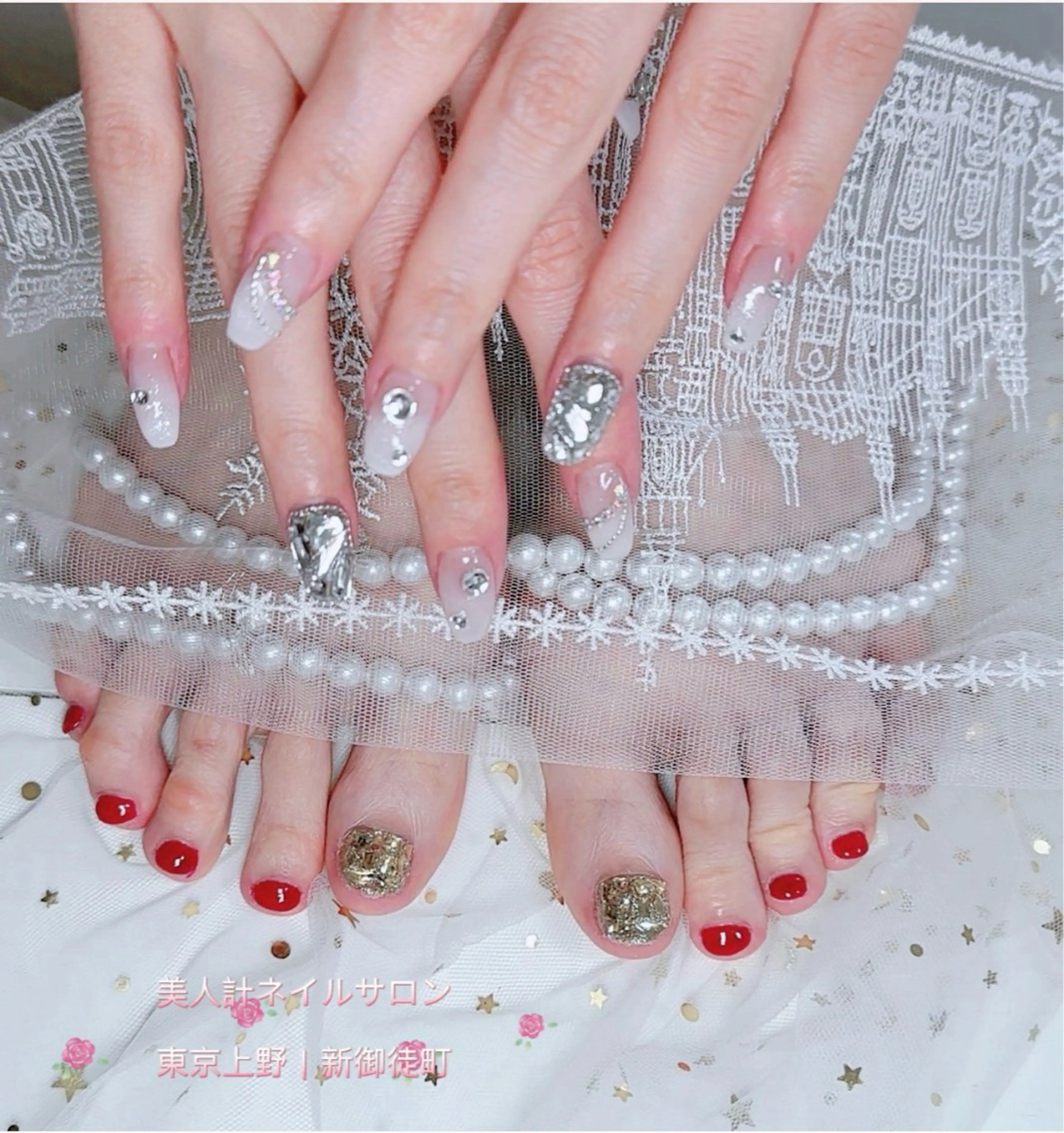 ネイル ハンドネイル フットネイル 中山 美月のネイルデザイン