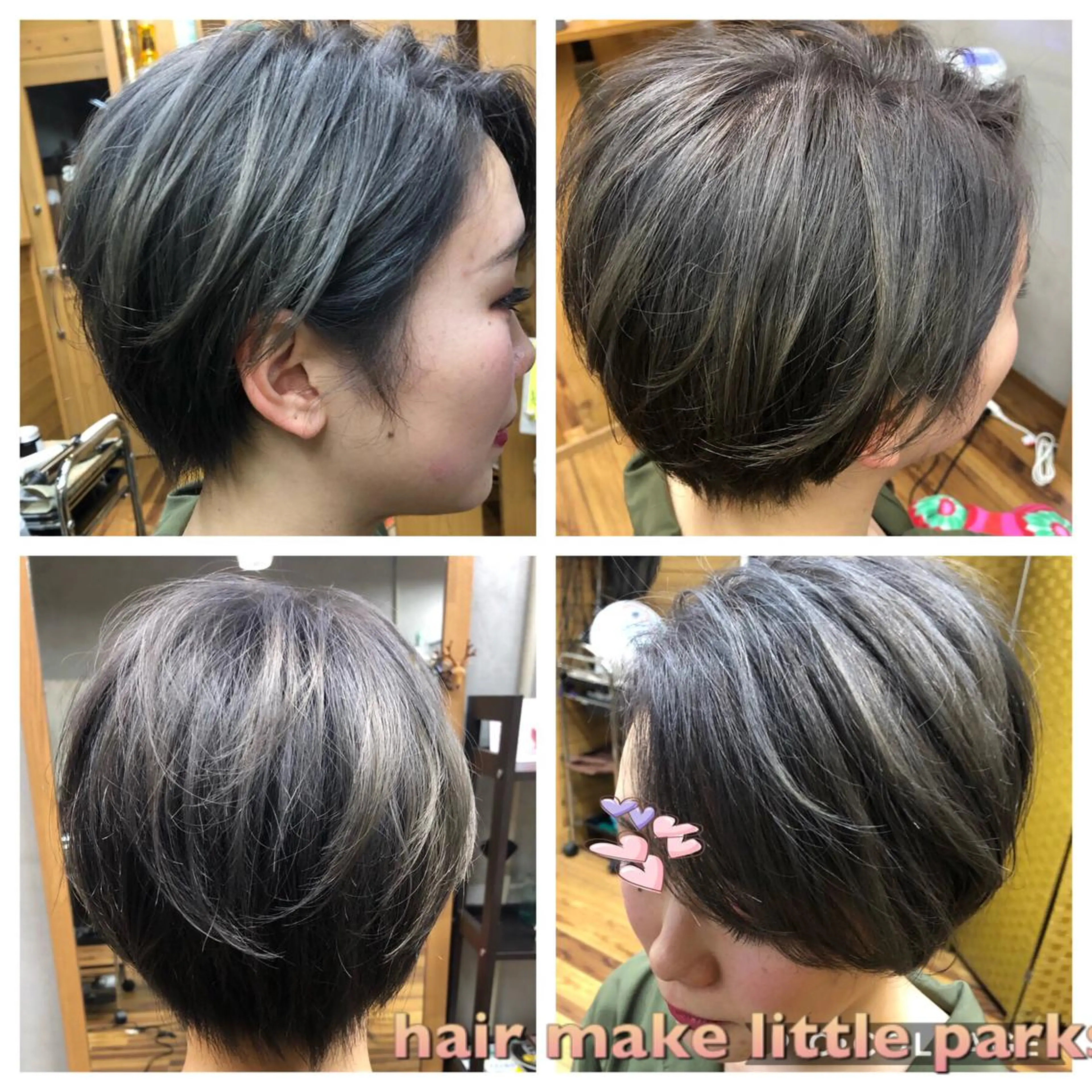 ショート カラー アディクシーカラー ブリーチ 後藤 健史のヘアスタイル