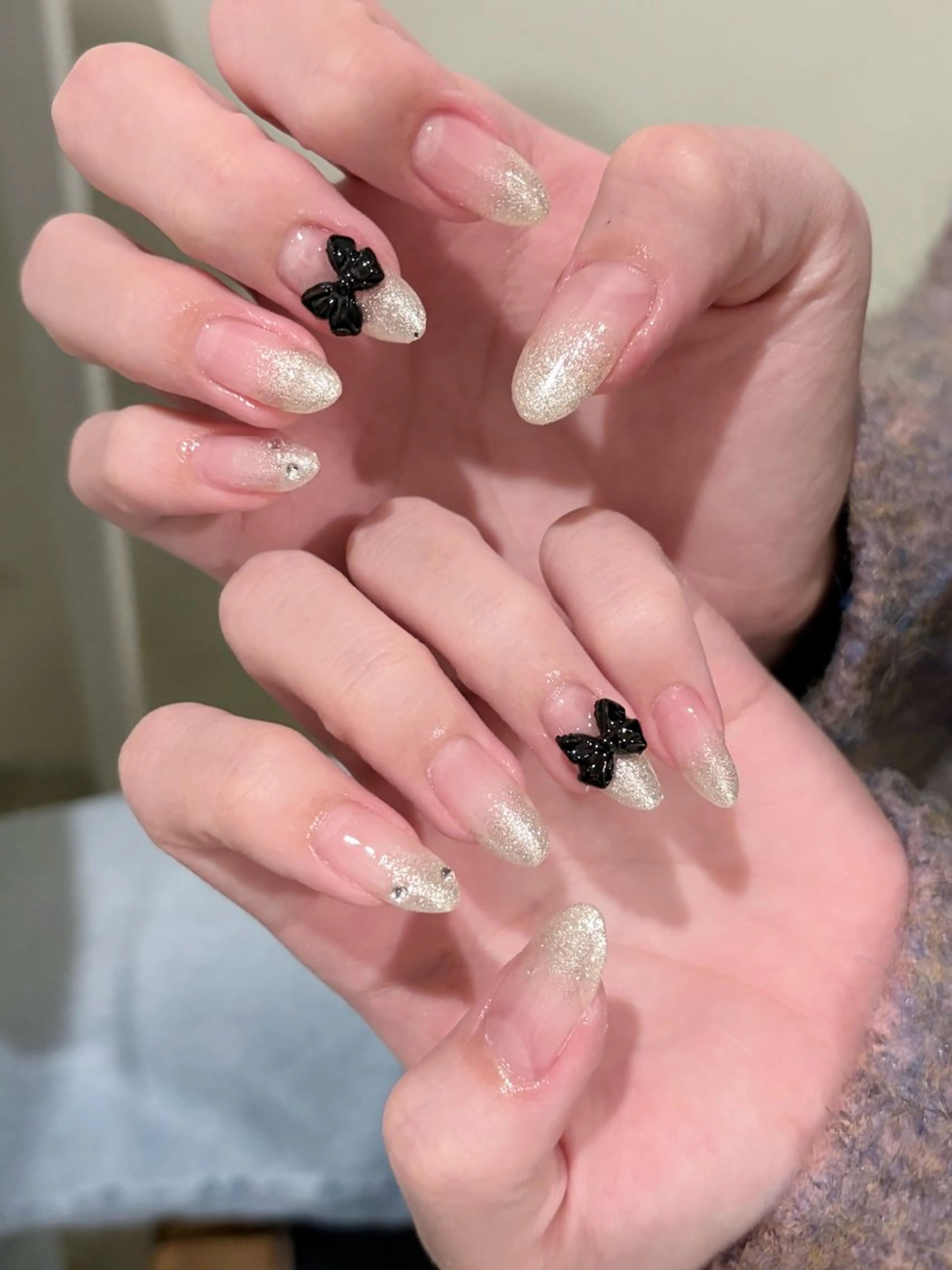 ネイル ラメ(グリッター) ラメグラデーション meRK manamiのマツエク・マツパデザイン