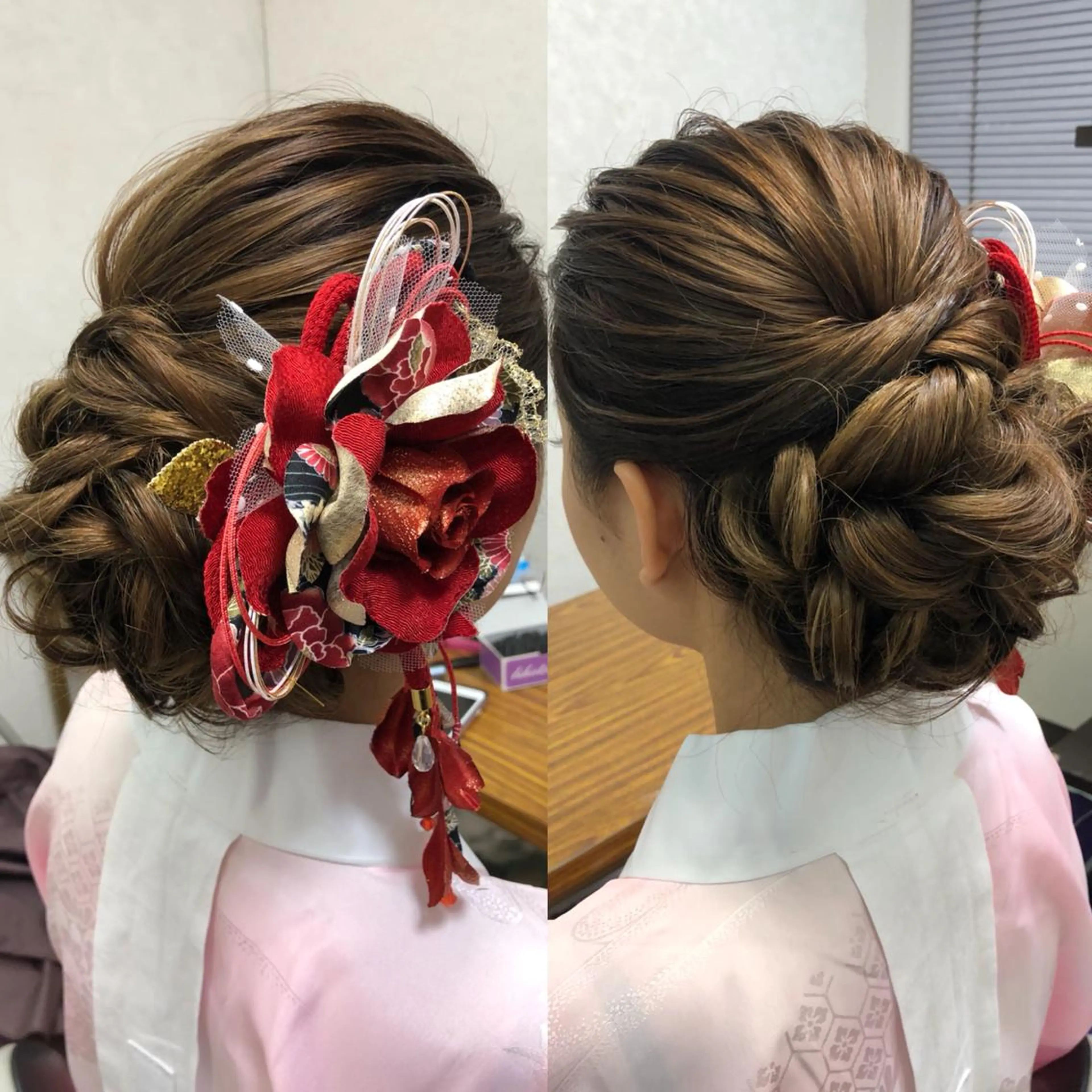 セミロング ヘアアレンジ vi viのヘアスタイル