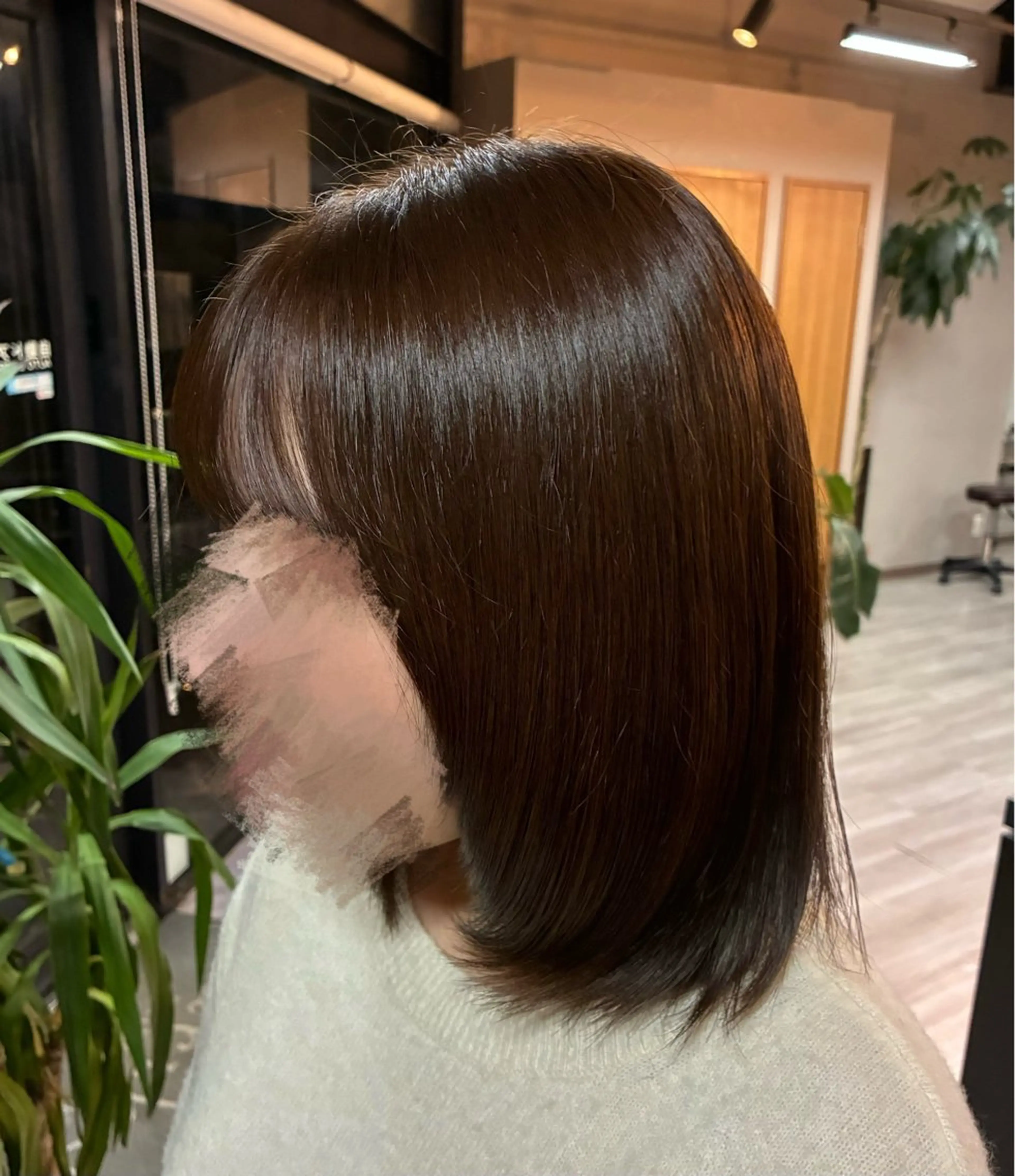 ミディアム カラー ブラウンカラー マロンブラウン ヘアカラー arika もえのヘアスタイル