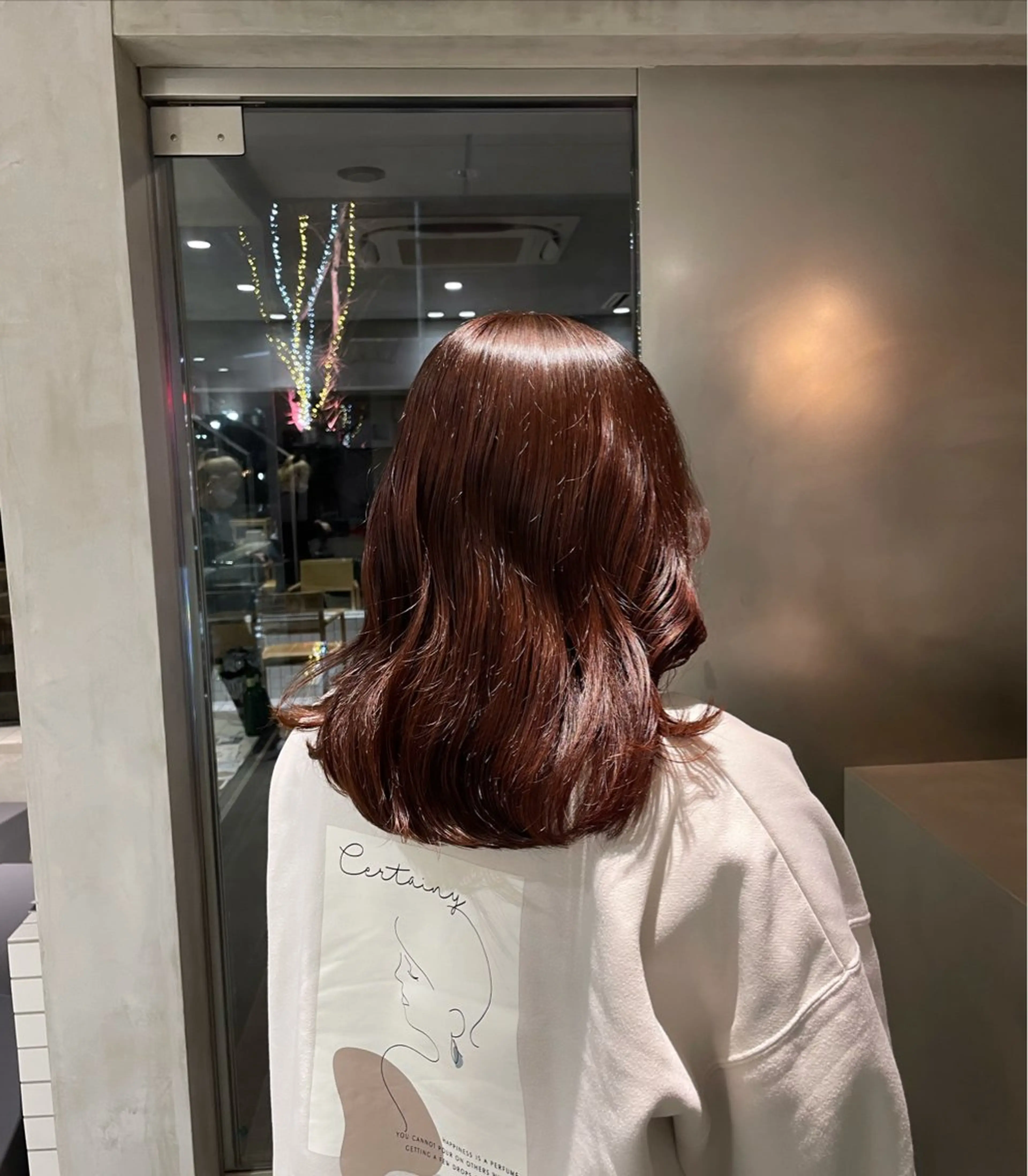 セミロング カラー porto まなみのヘアスタイル