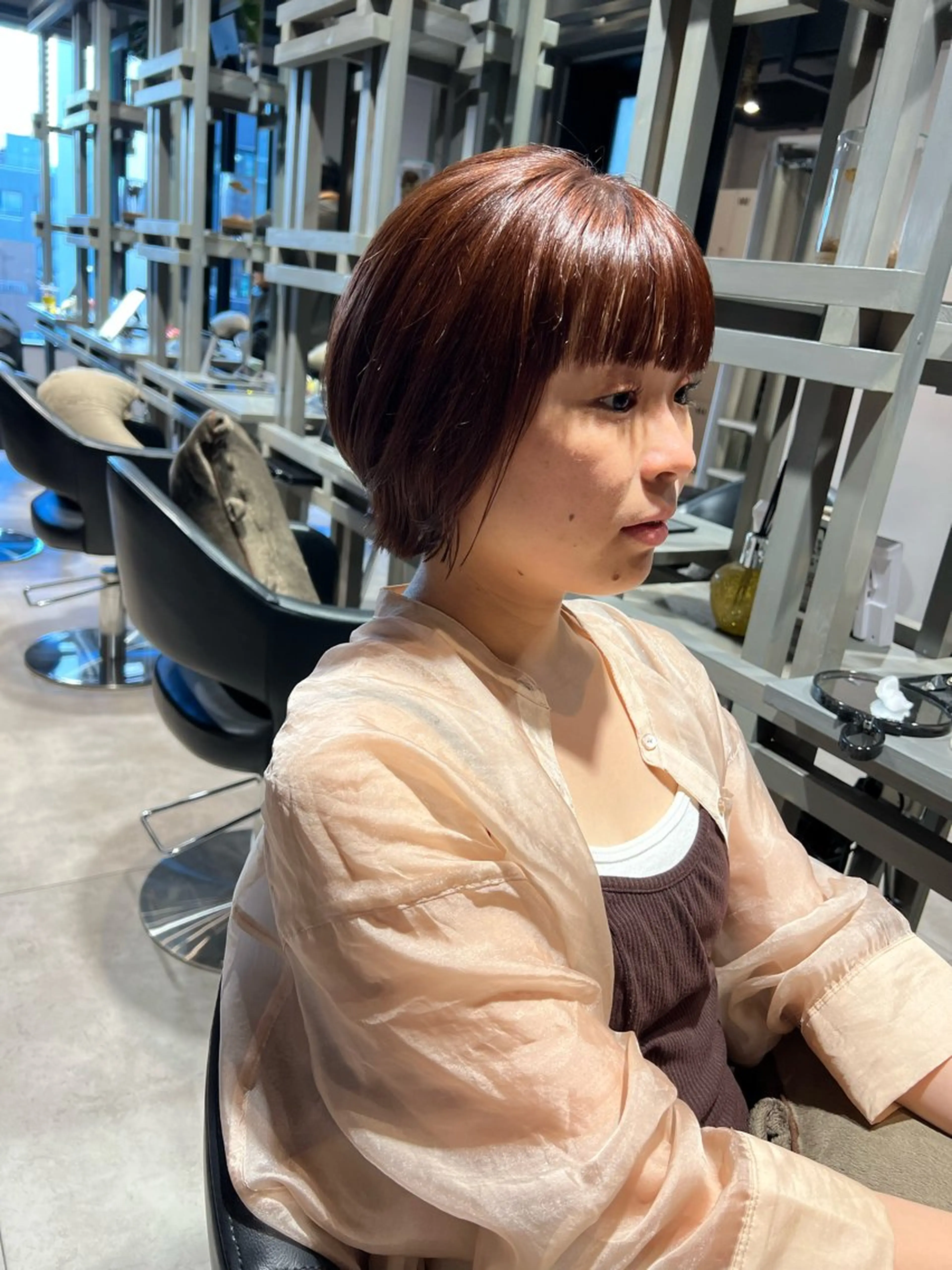 ショート カラー ワイドバング ✨髪質改善矯正× ブリーチ✨YU-KIのヘアスタイル